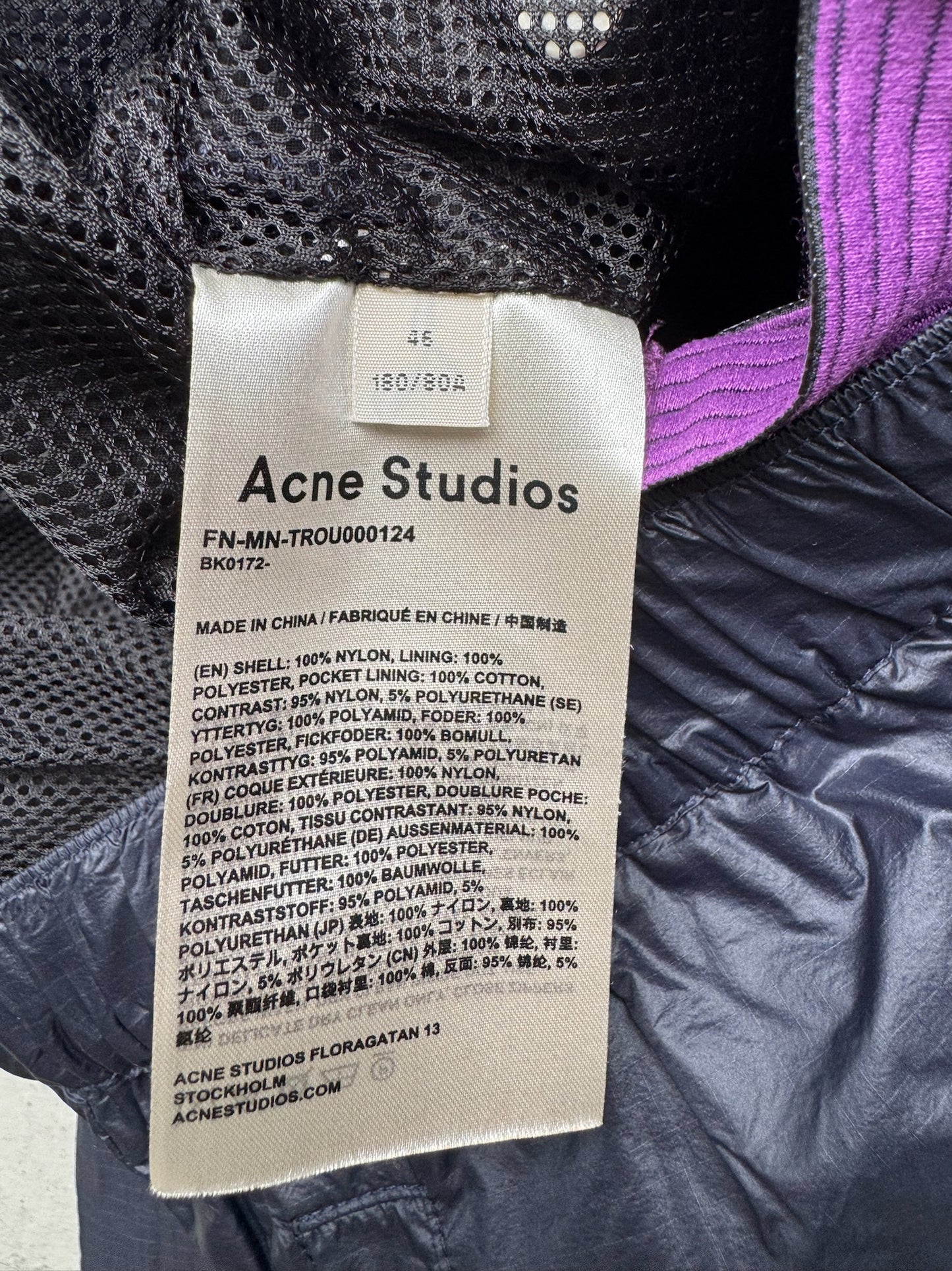 Acne Studios Nylon Pants (46)