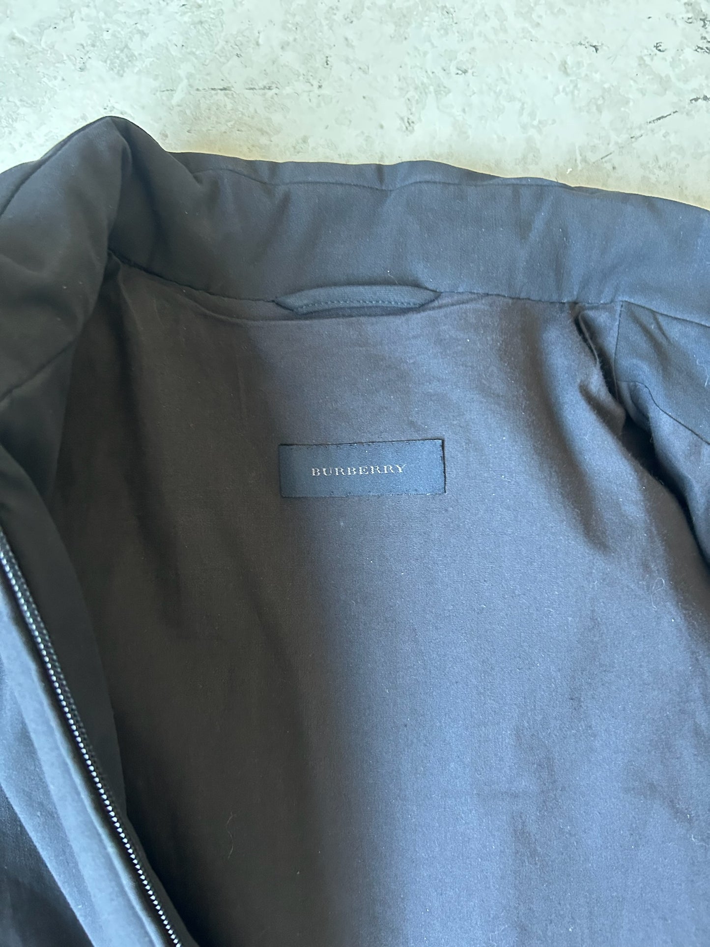 Burberry by Memichetti Prorsum Black Leather Sleeved Jacket (38)