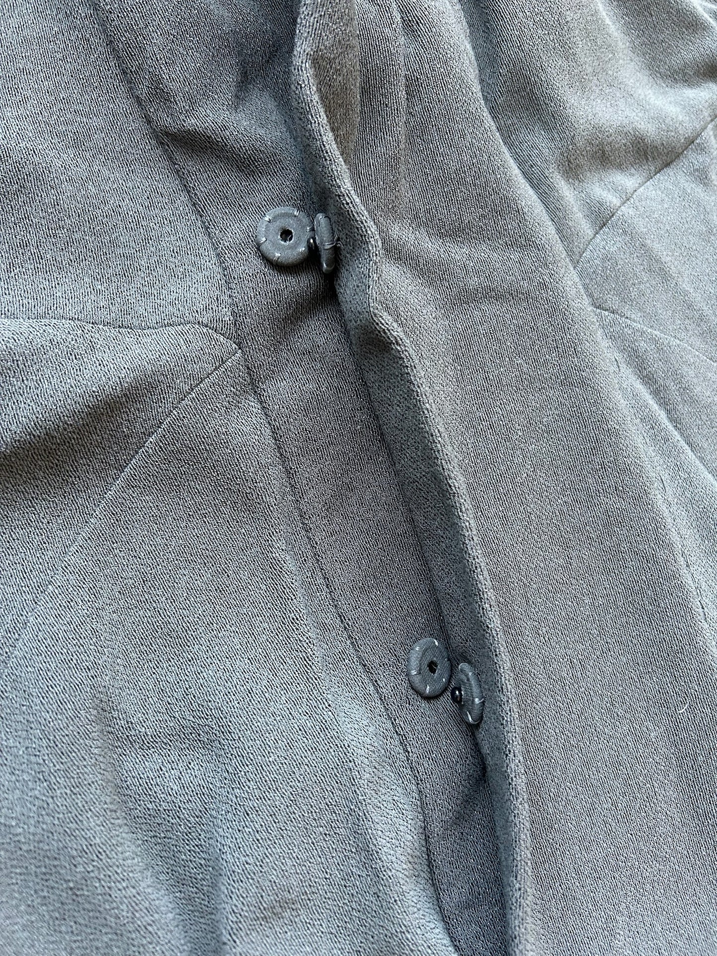 Rick Owens Women's Dark Dust Button Up Cloak (42)