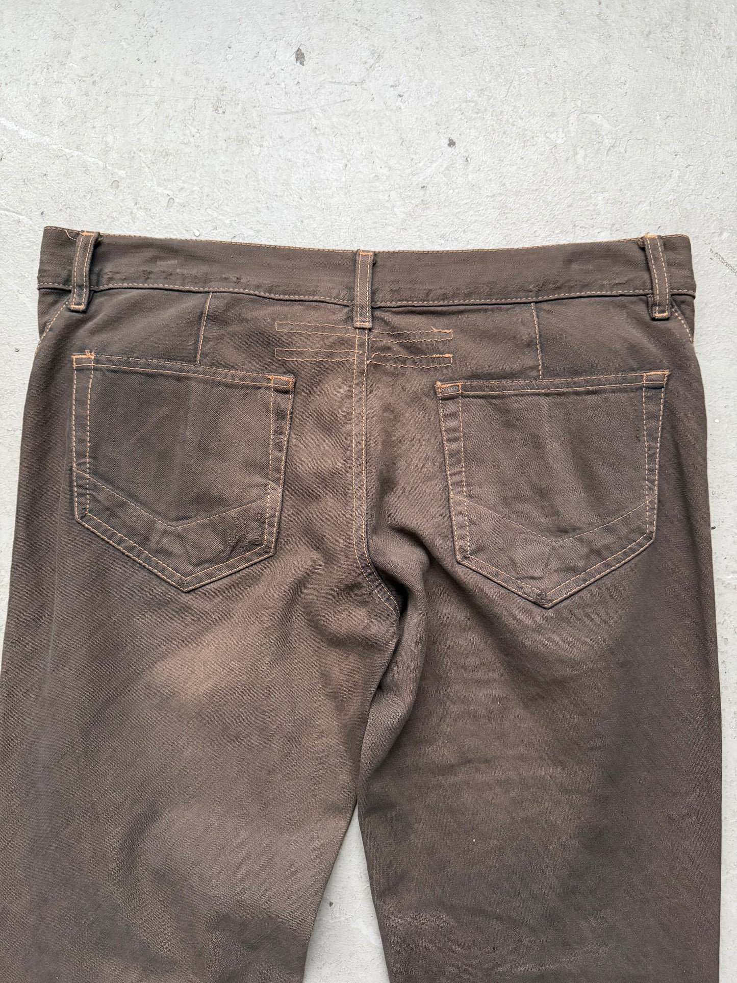 Rick Owns FW06 Sanded Spiral Cut Flare Denim (30)