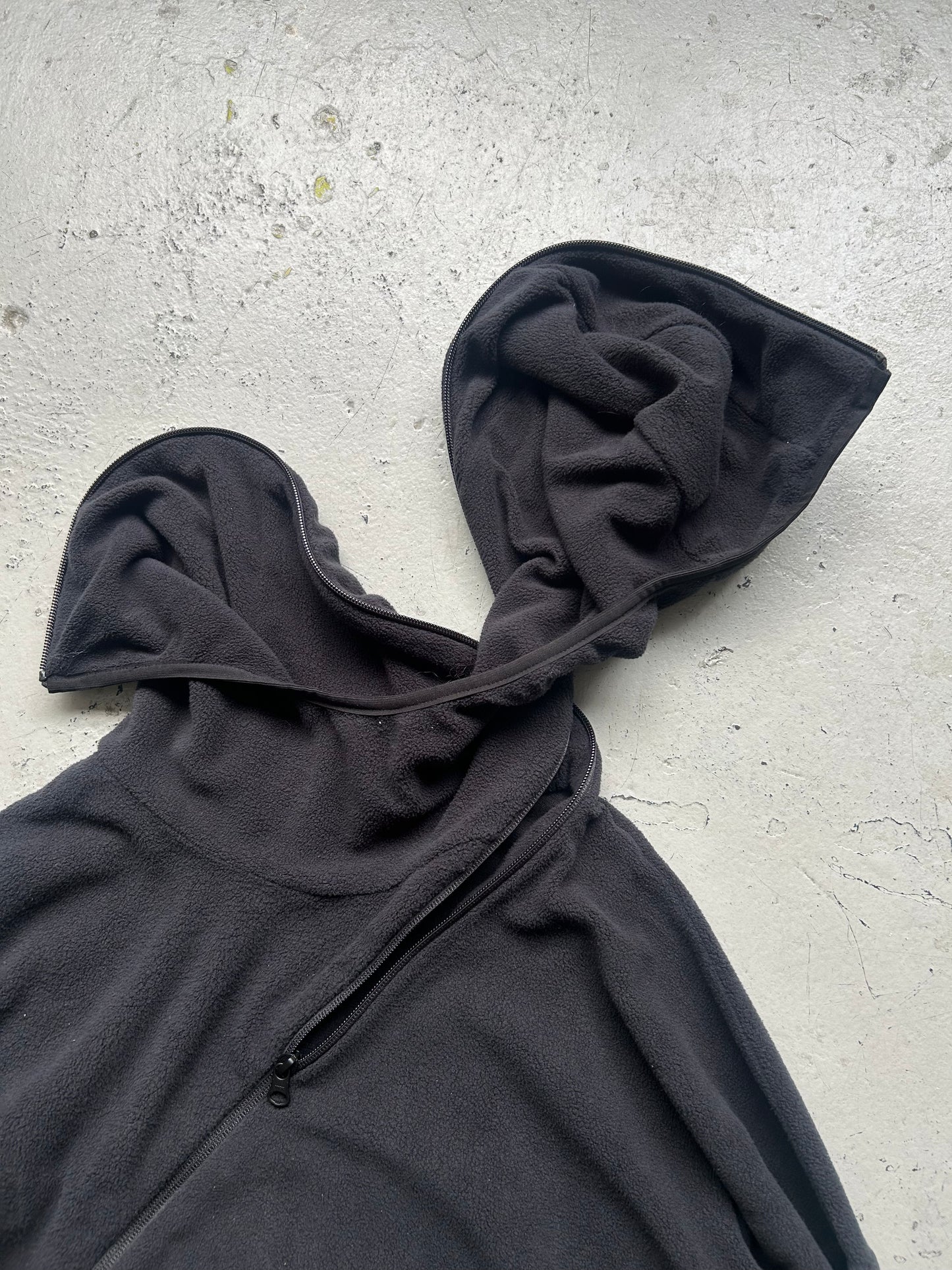 Post Archive Faction 4.0 Center Black Hoodie (L)