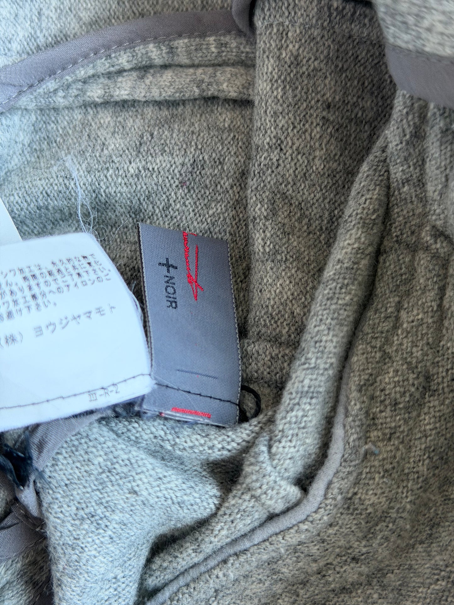 Yohji Yamamoto Noir Grey Cotton Blazer (2)