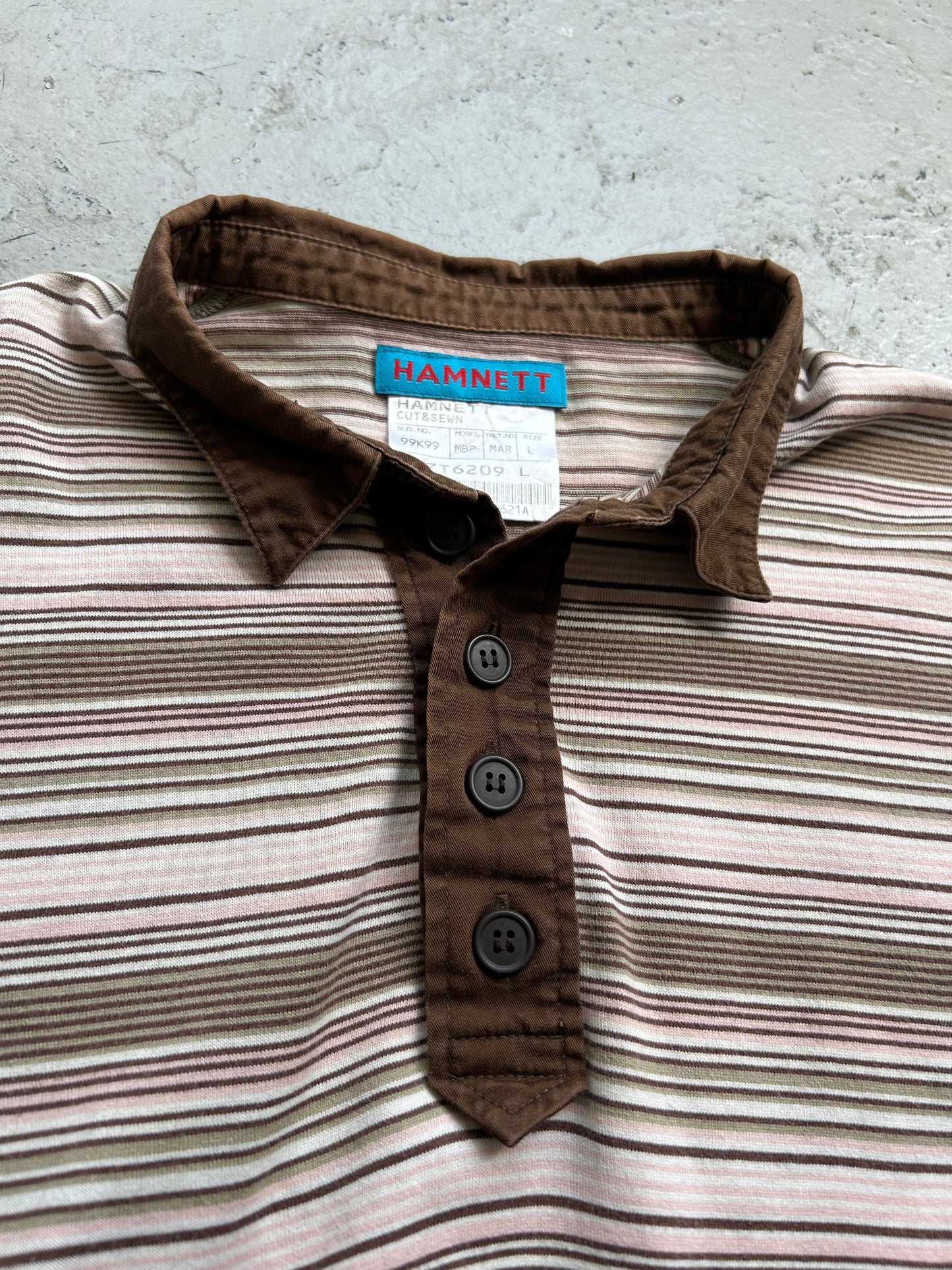 Katherine Hamnett Striped Polo (L)