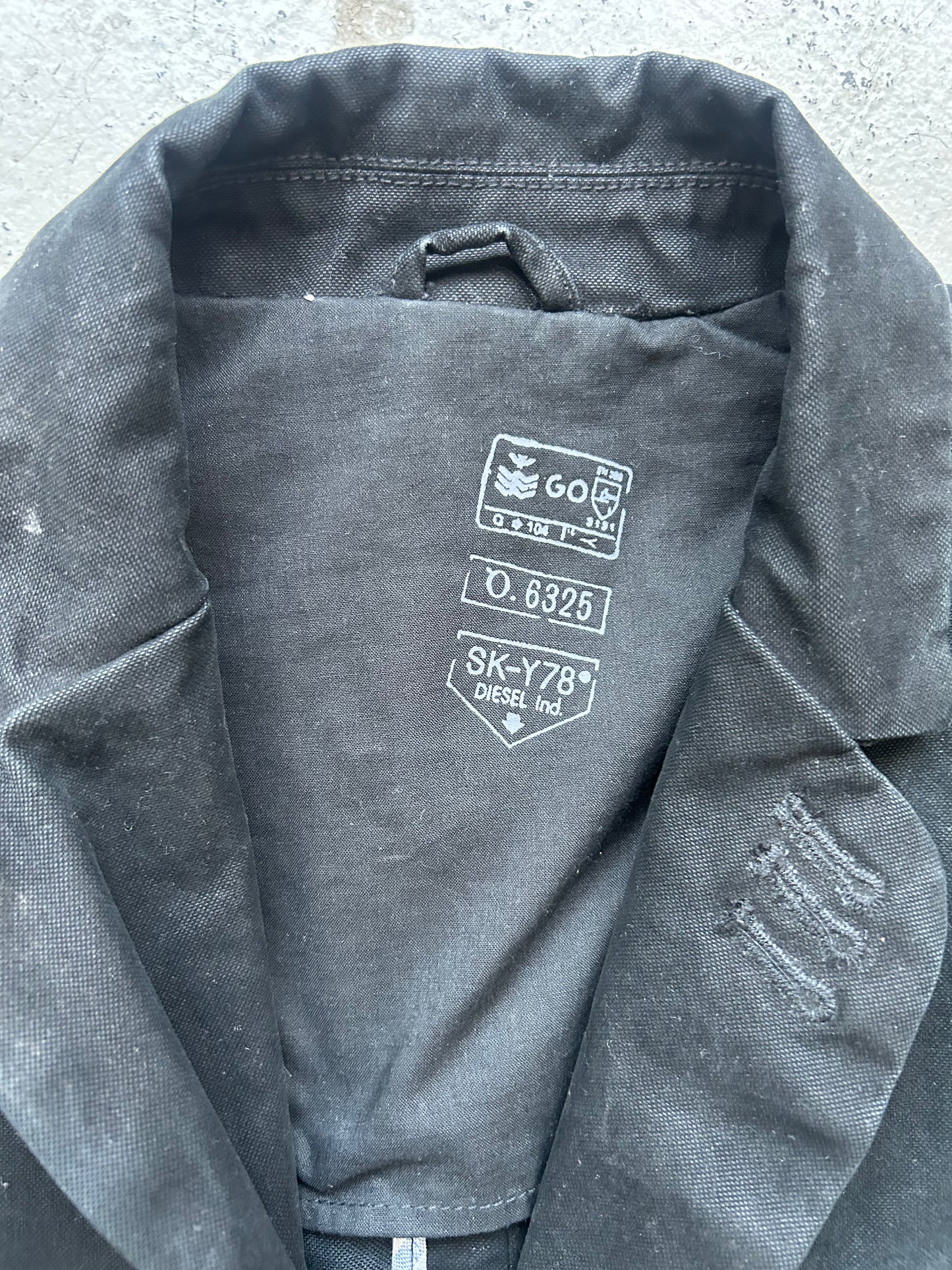 Diesel Leather Trim Blazer (S)