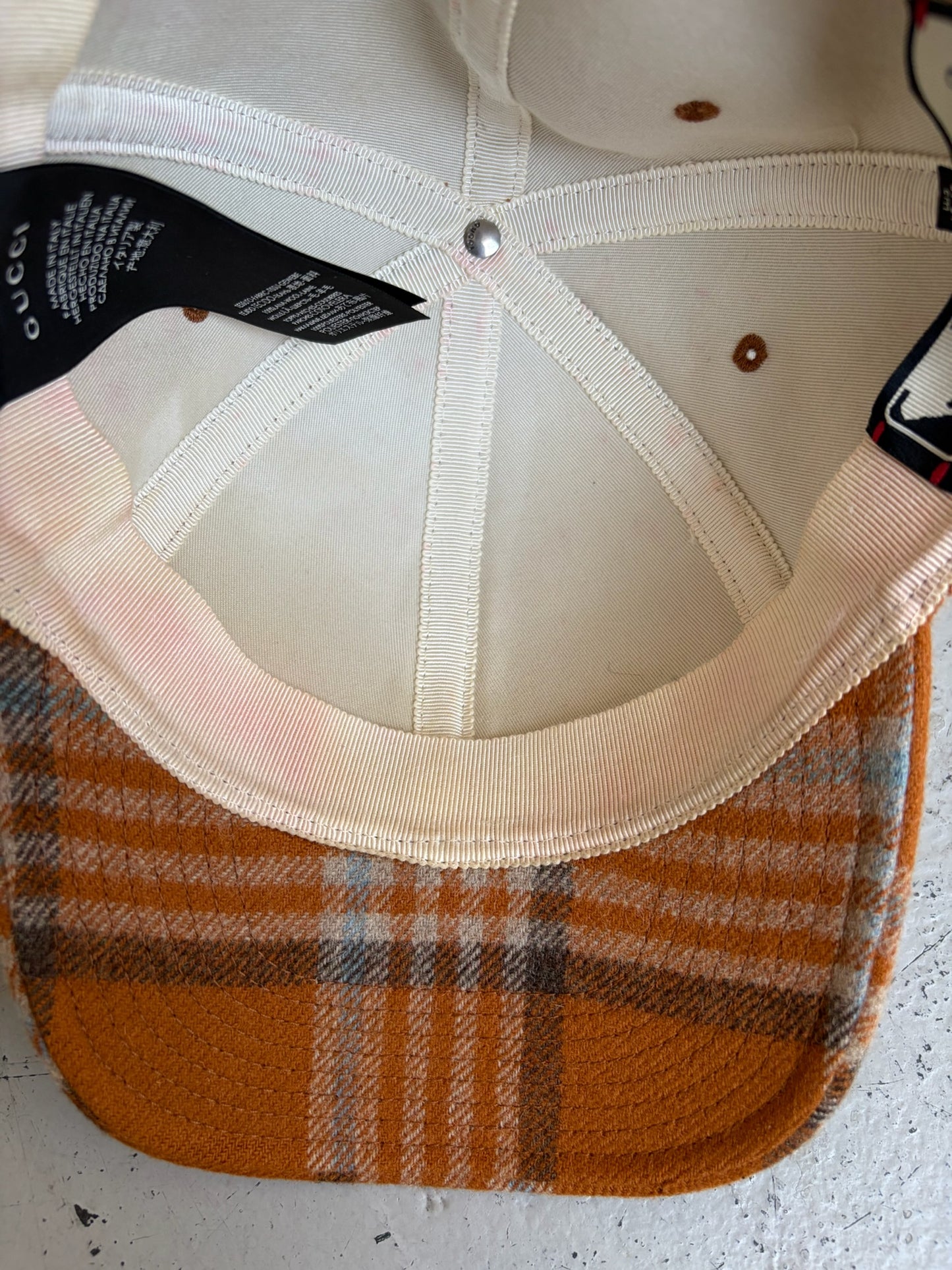 Gucci New York Yankees Plaid Hat (OS)