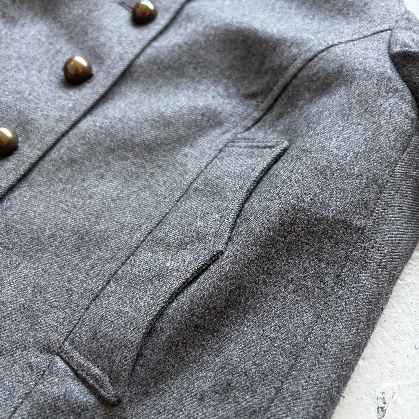 Balenciaga Cropped Grey Napoleon Jacket (38)