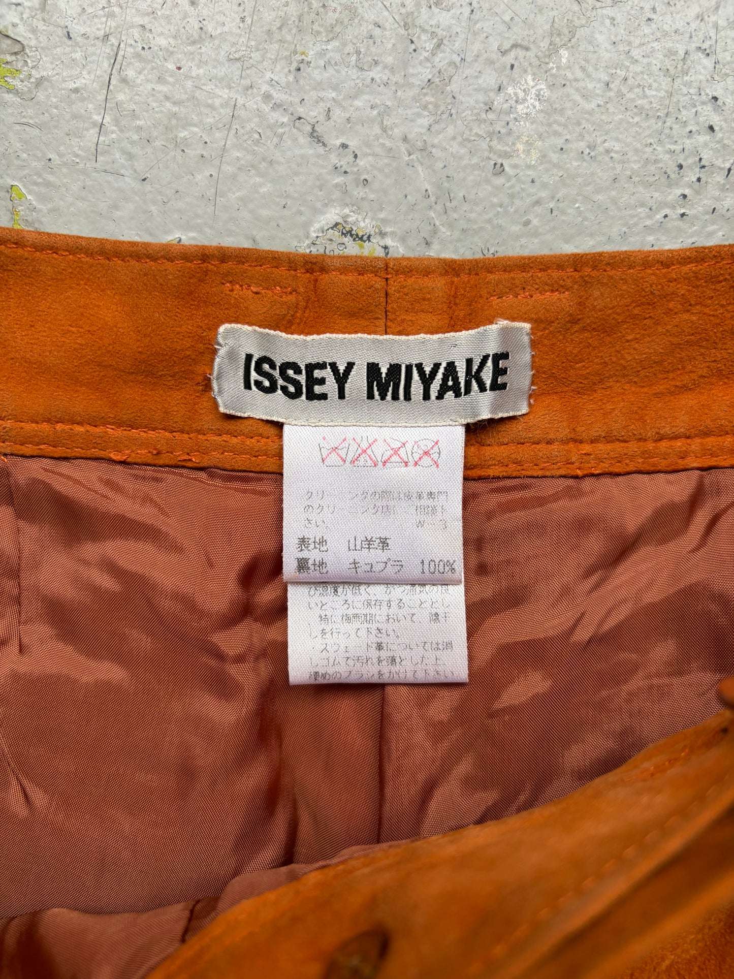 Issey Miyake Orange Suede Bottoms (L)