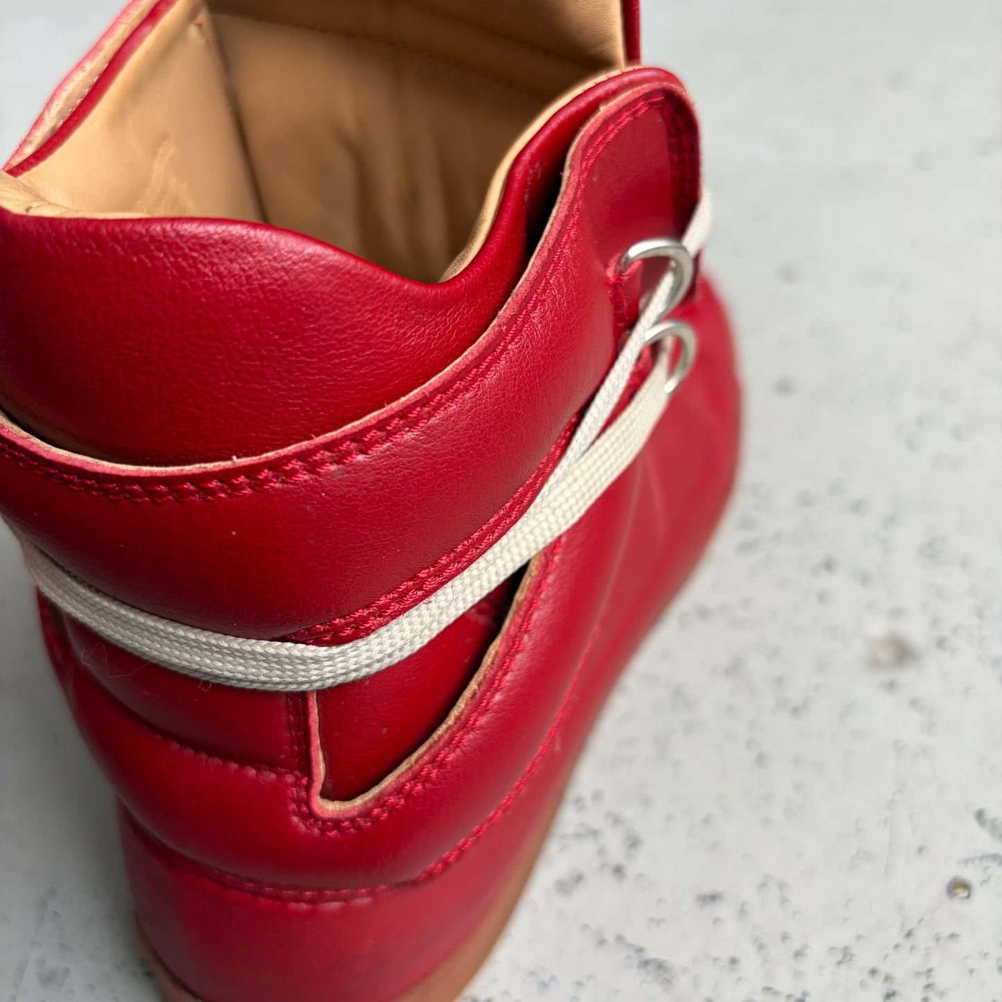 Maison Margiela H&M 2012 High Top Red Sneakers (10.5)