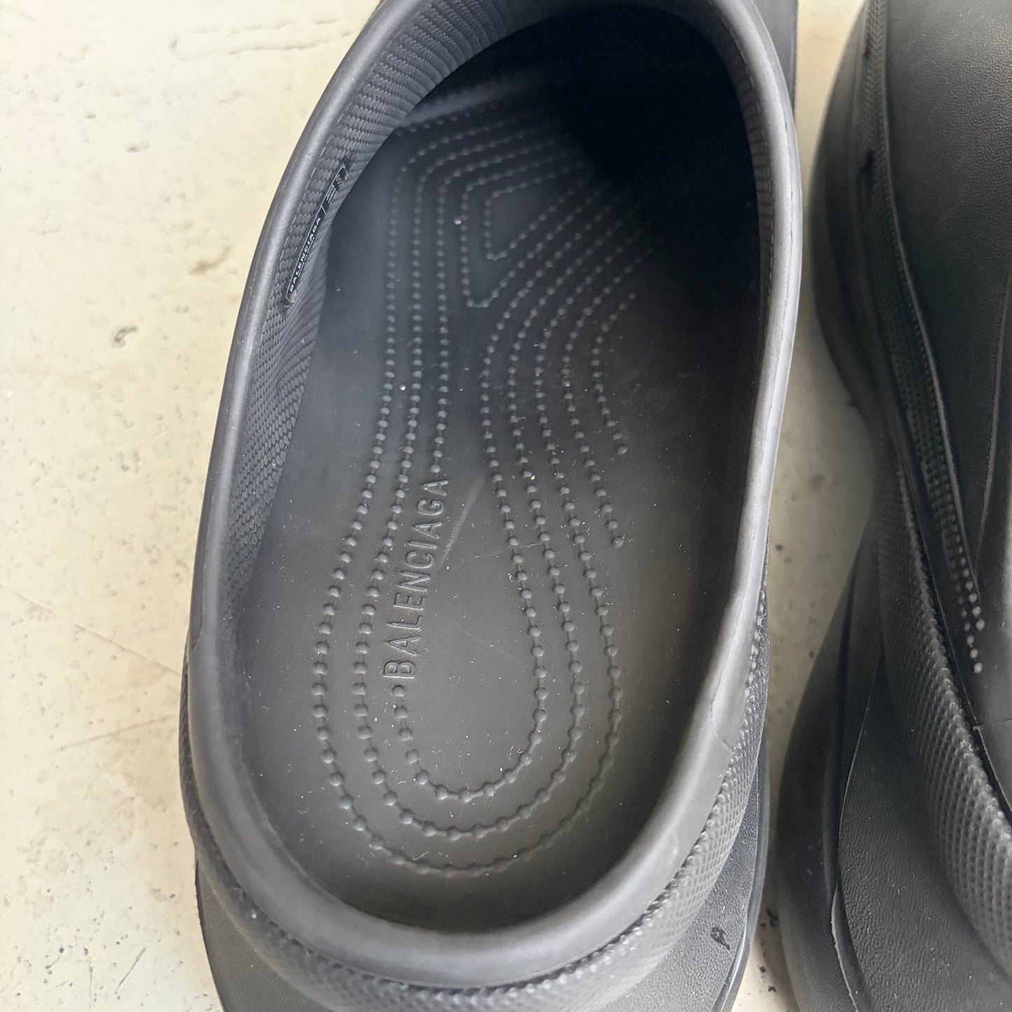 Balenciaga Black Croc Mules (45)