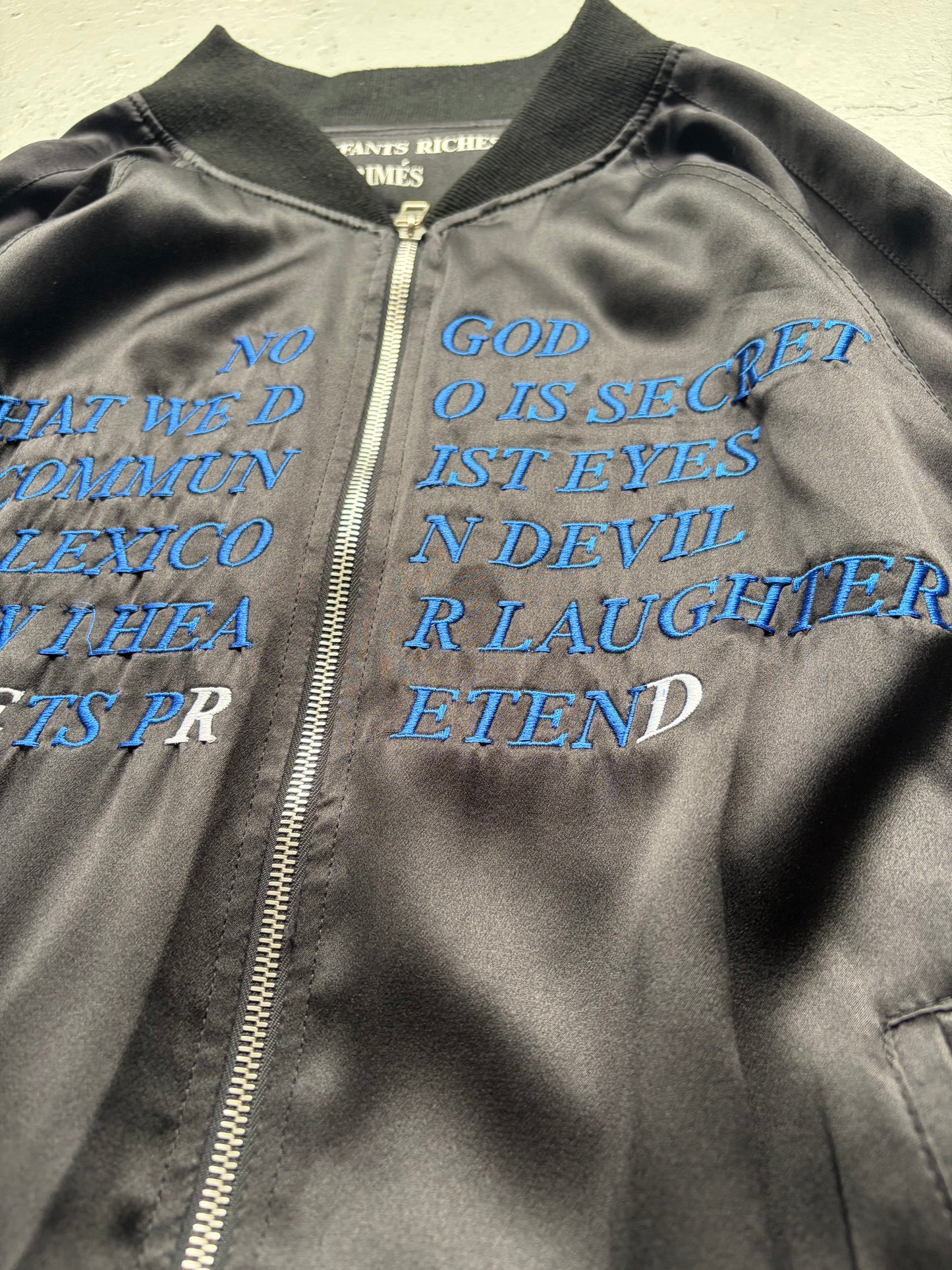 Enfants Riches Deprimes AW17 Germs Silk Bomber Jacket (XL)