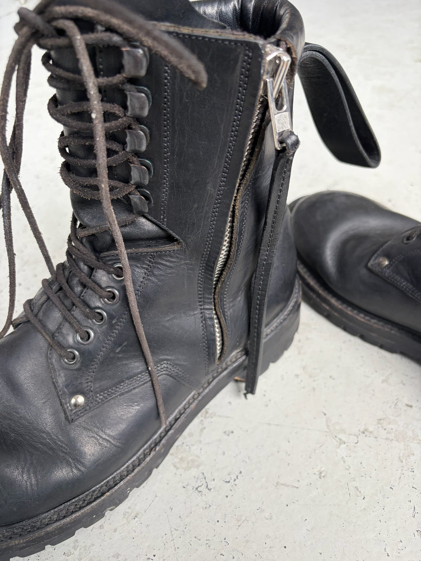 Rick Owens SS16 Cyclops Goodyear Combat Boots (43.5)