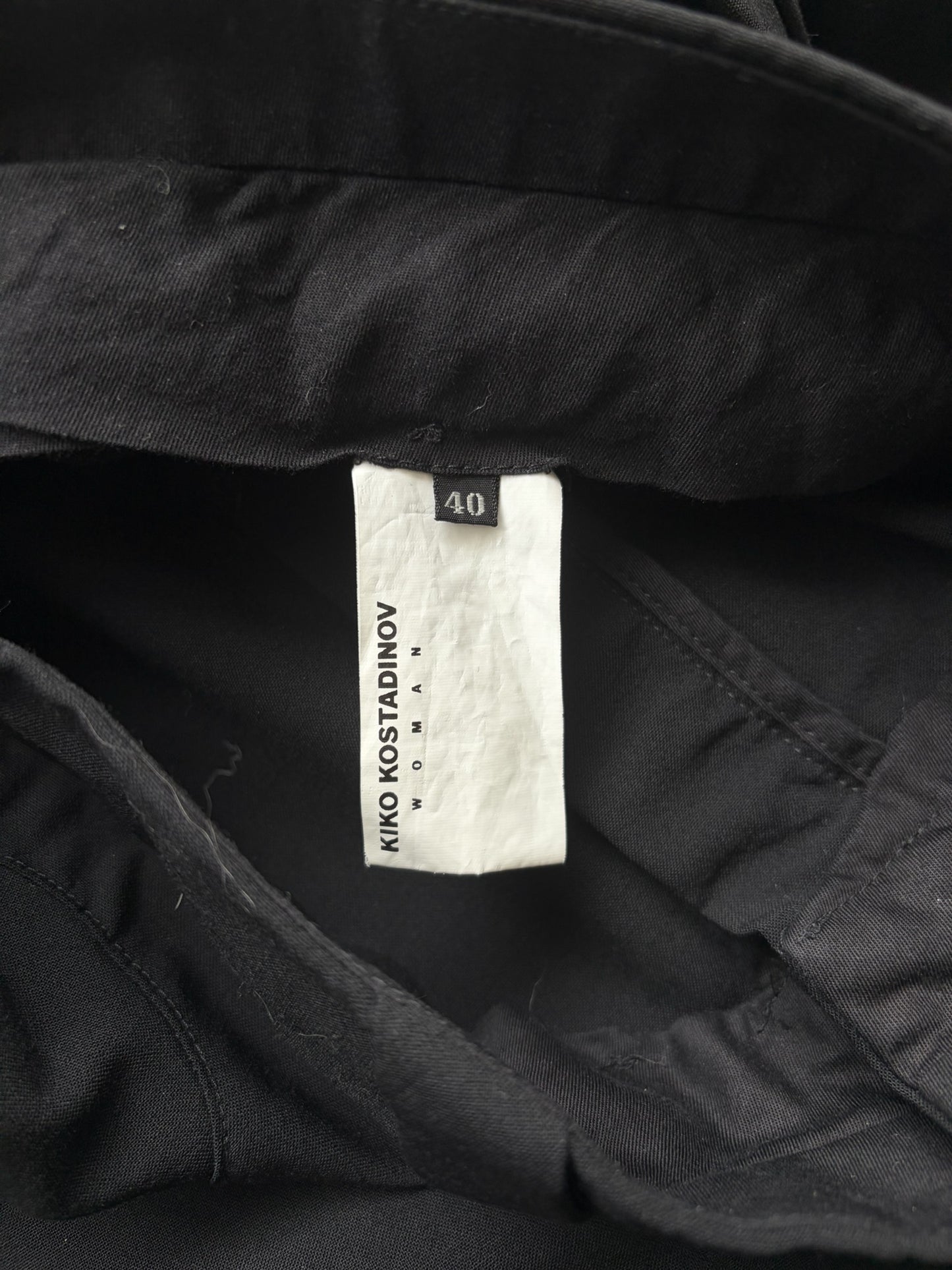 Kiko Kostadinov Woman Black Trousers (40)