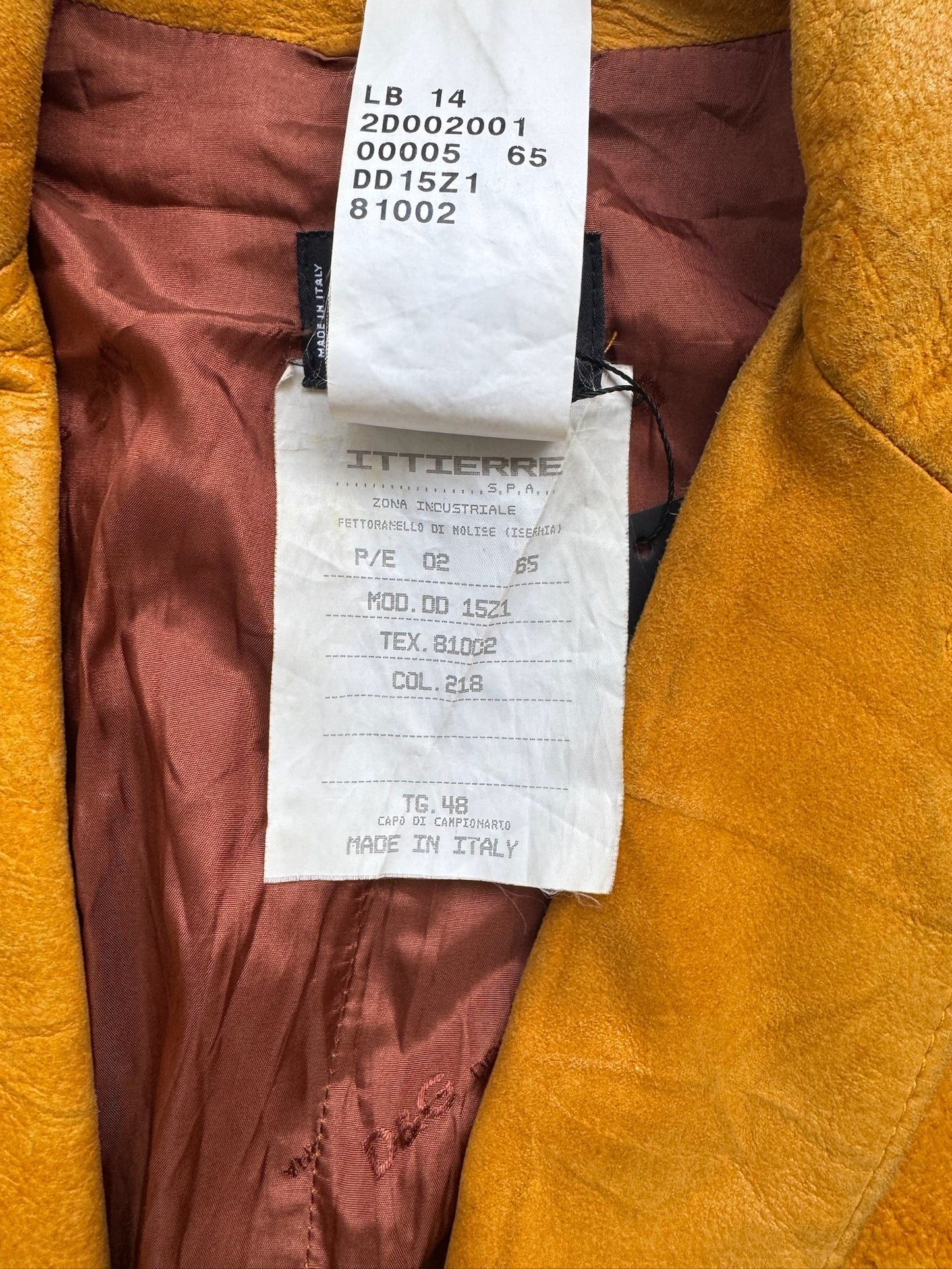 Dolce & Gabbana Yellow Leather Jacket (48)