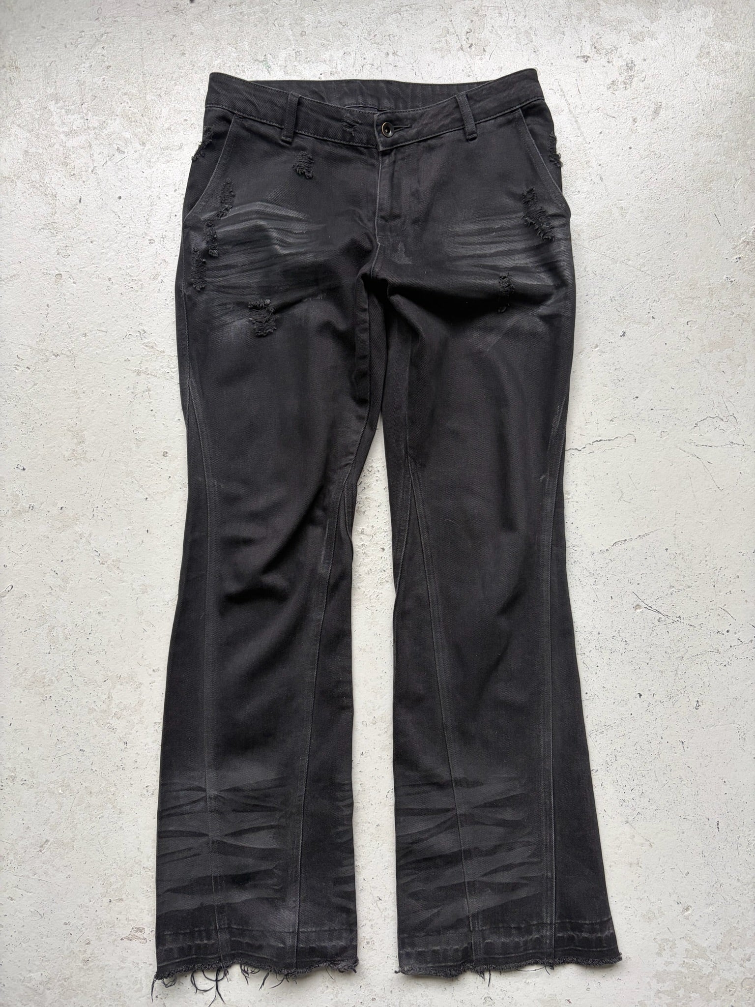 Troubled Waters Bootcut Distressed Denim (M) – marco sqrd