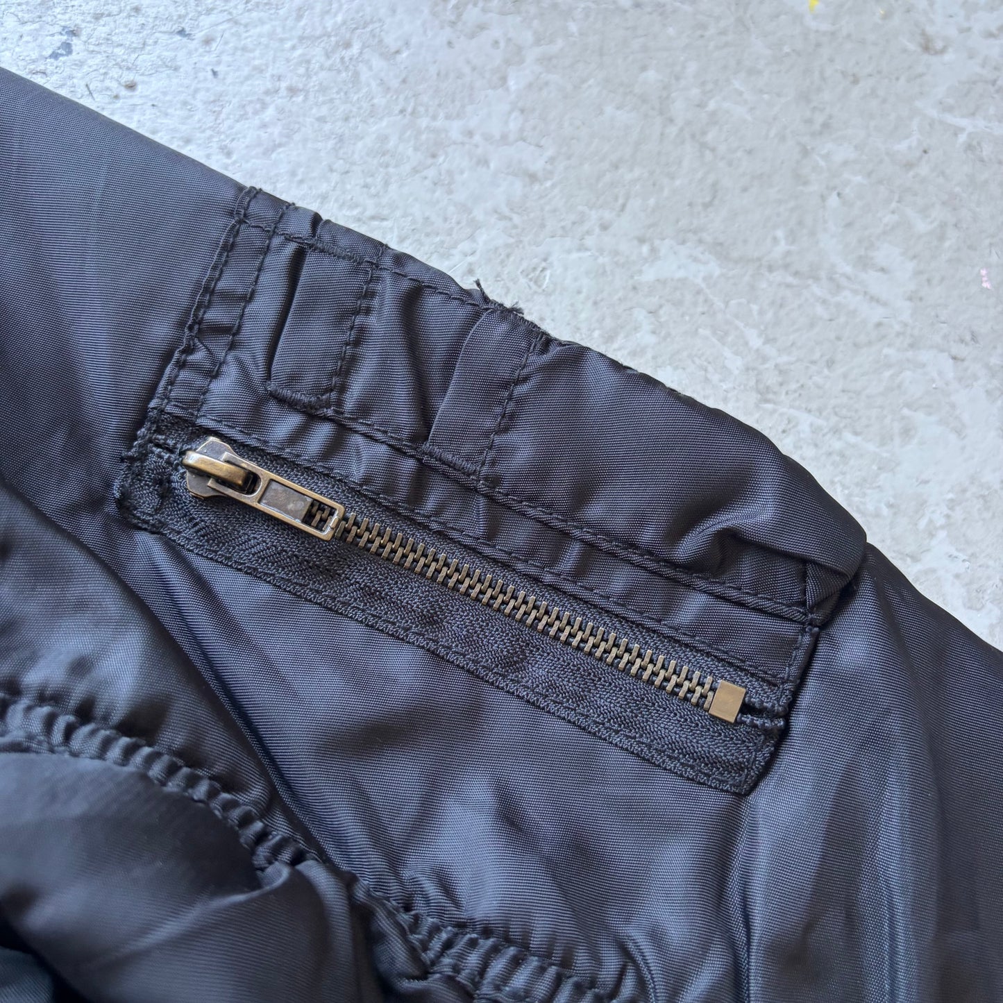 GOA Black Nylon Bomber Jacket (M)