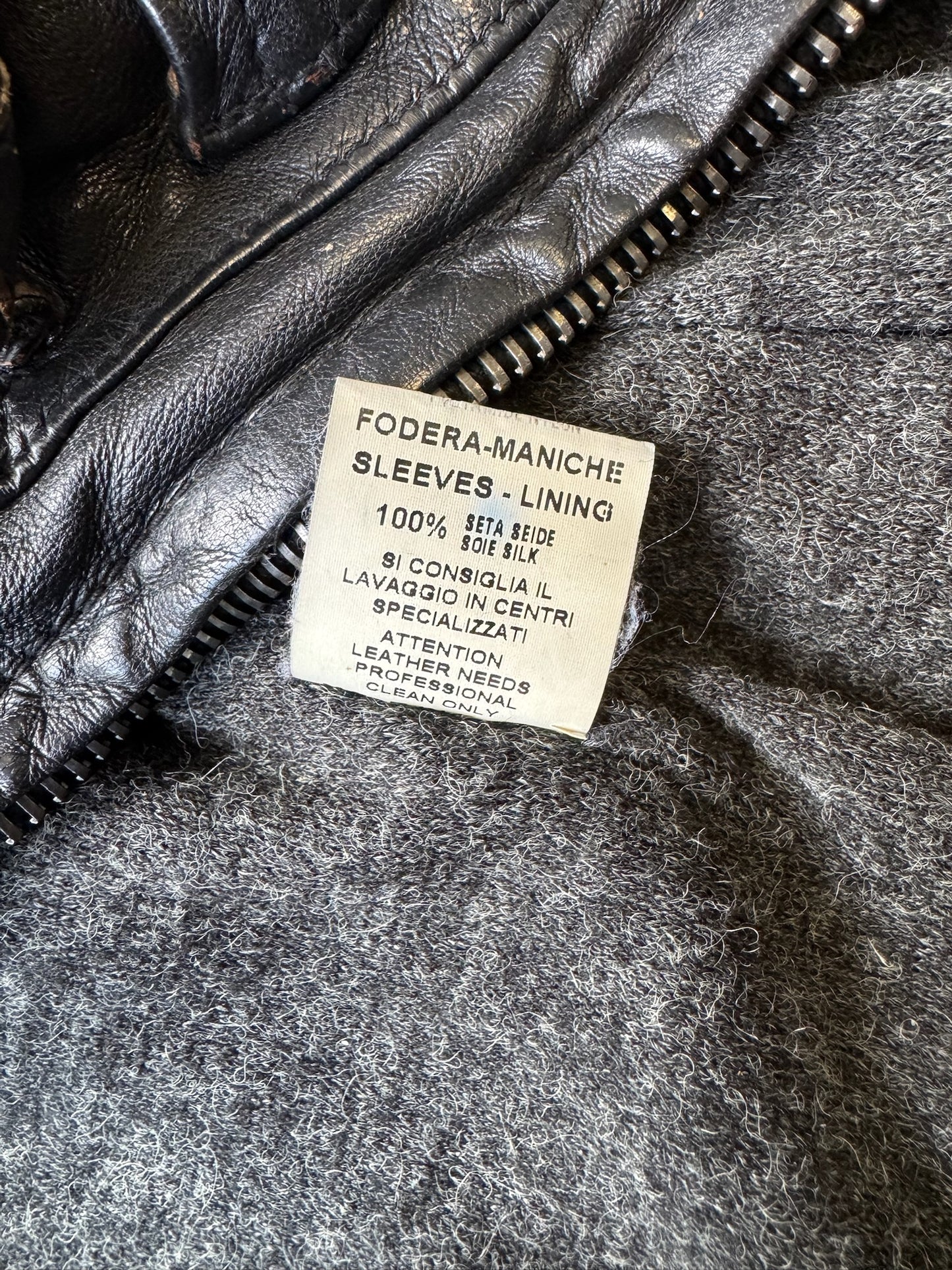 Giorgio Brato Black Leather Jacket (50)