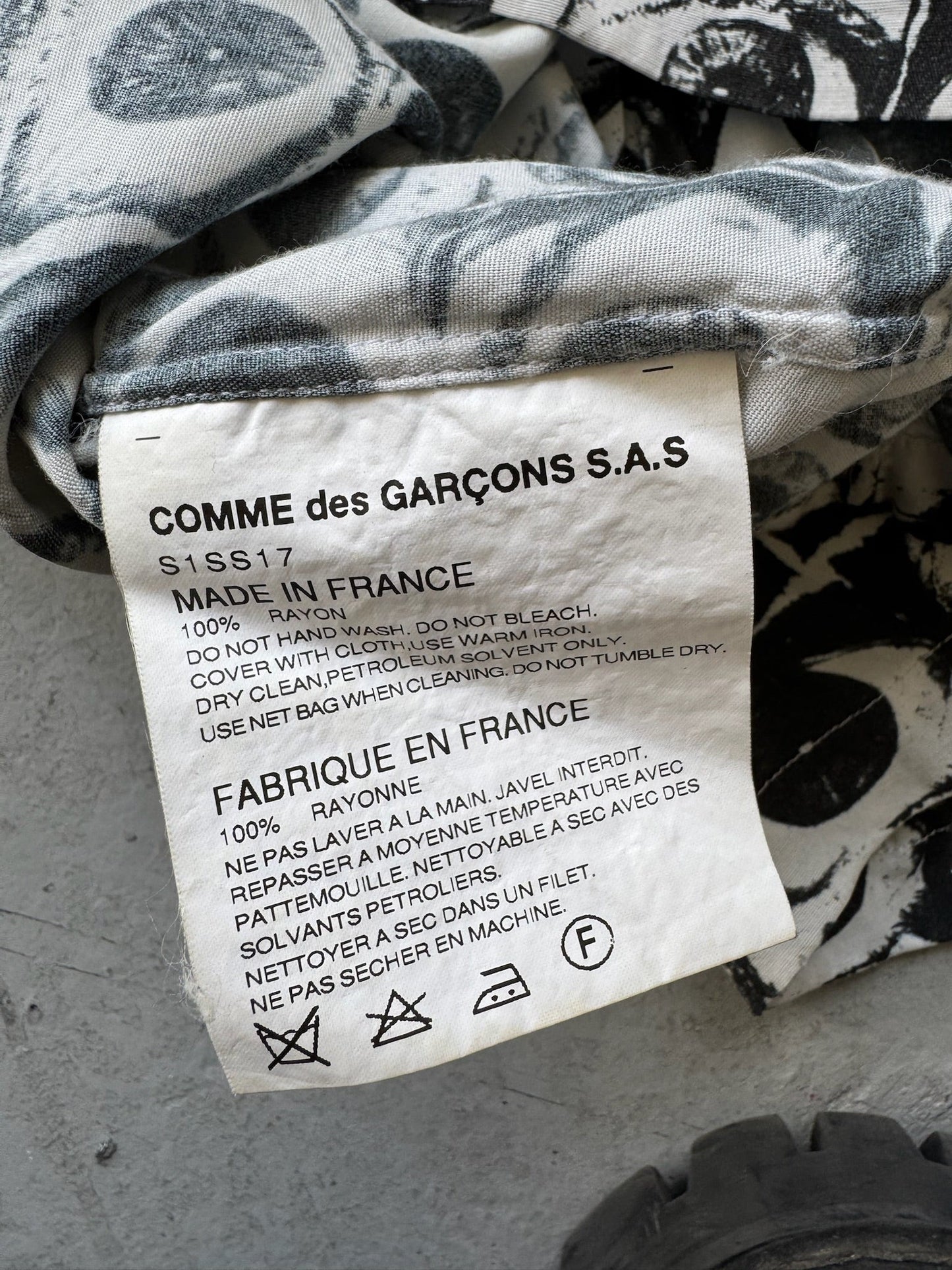 Comme Des Garcons Supreme Eyes Button Up (M)