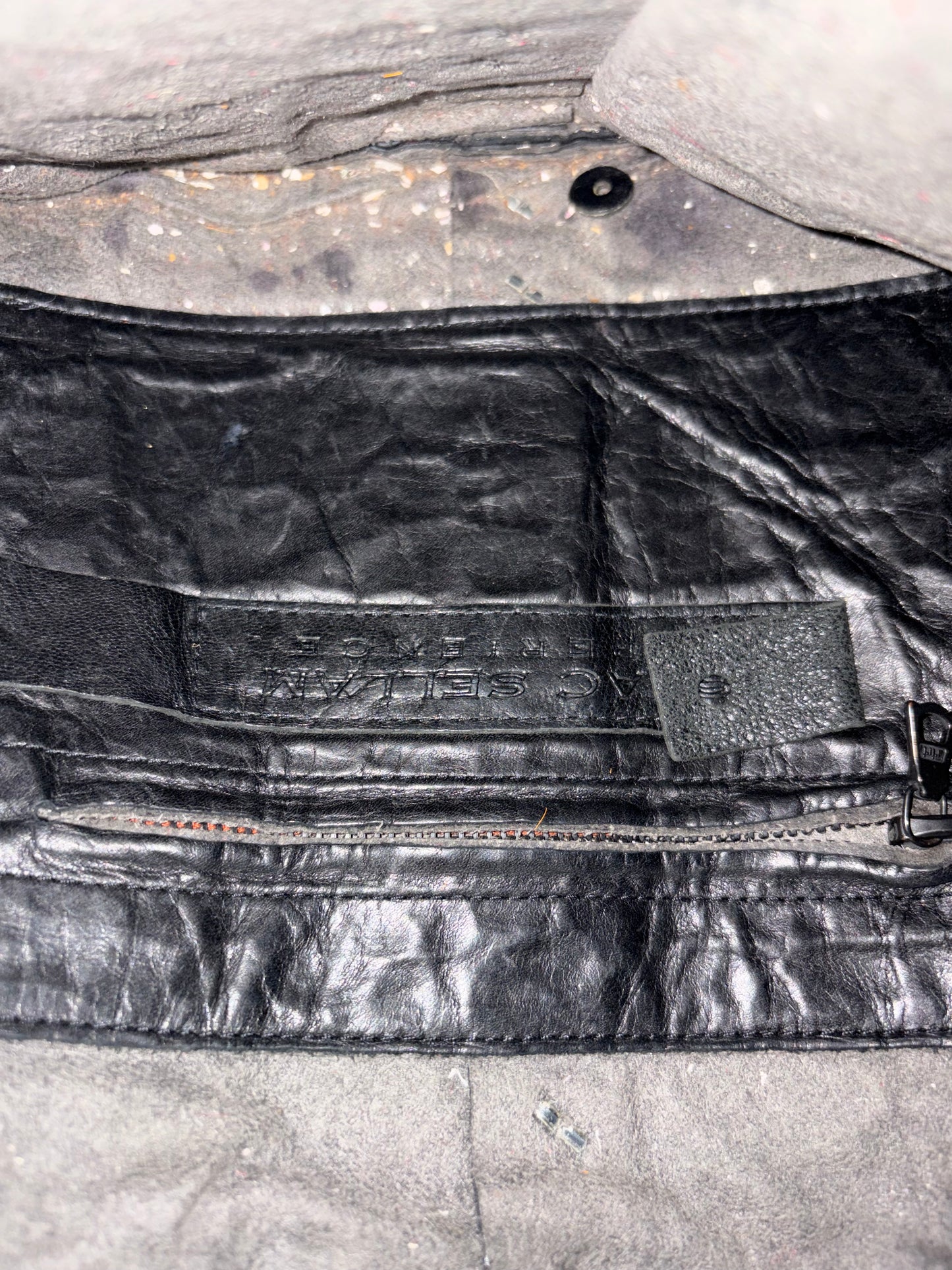 Isaasc Sellam Black Leather Bag (OS)