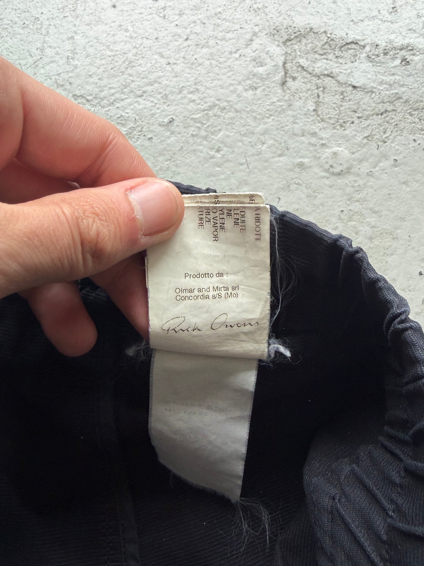 Rick Owens SS11 ANTHEM Black Drop Crotch Capris (XS)