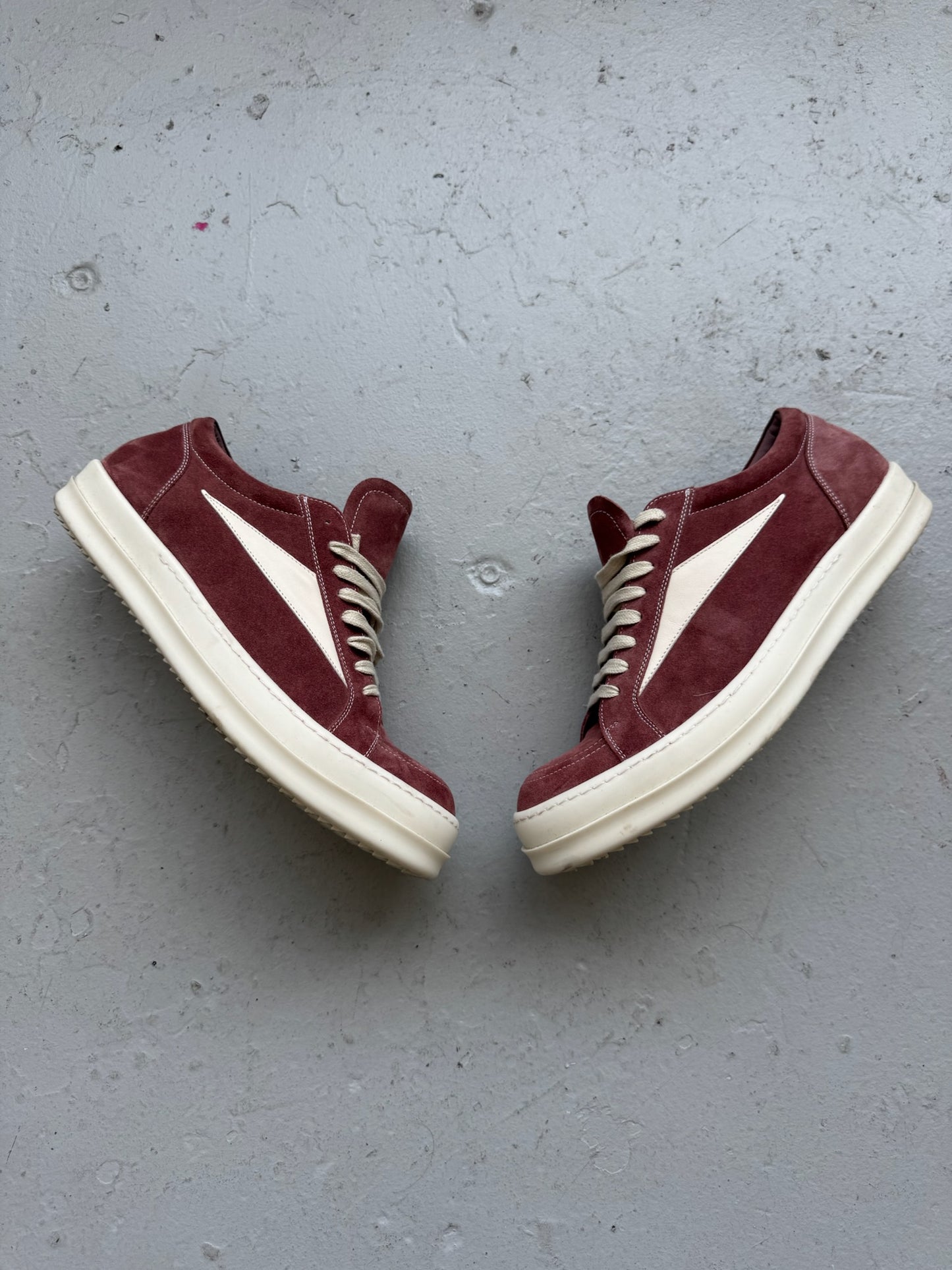 Rick Owens Pink Dust Suede Vans (45)