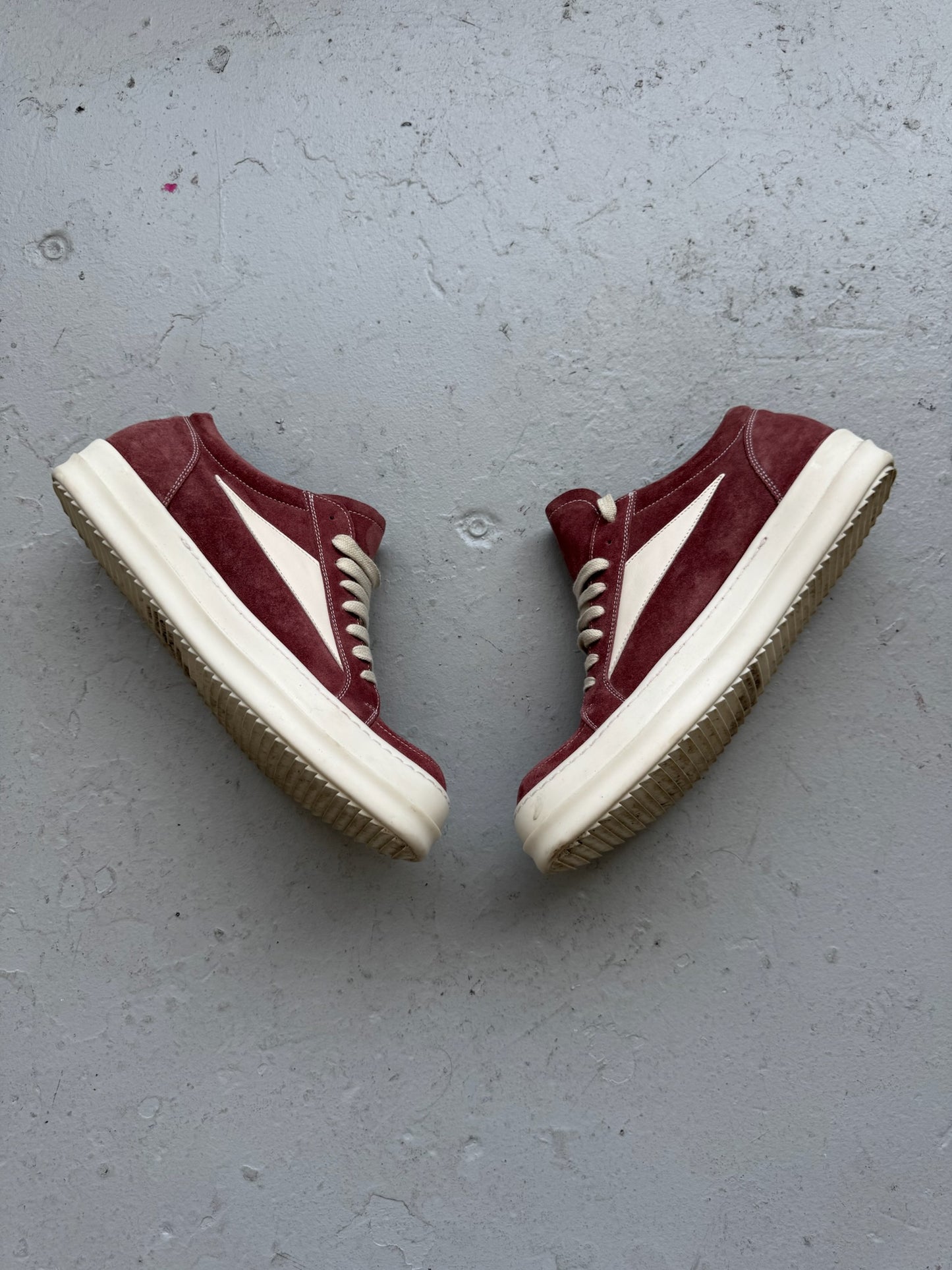 Rick Owens Pink Dust Suede Vans (45)