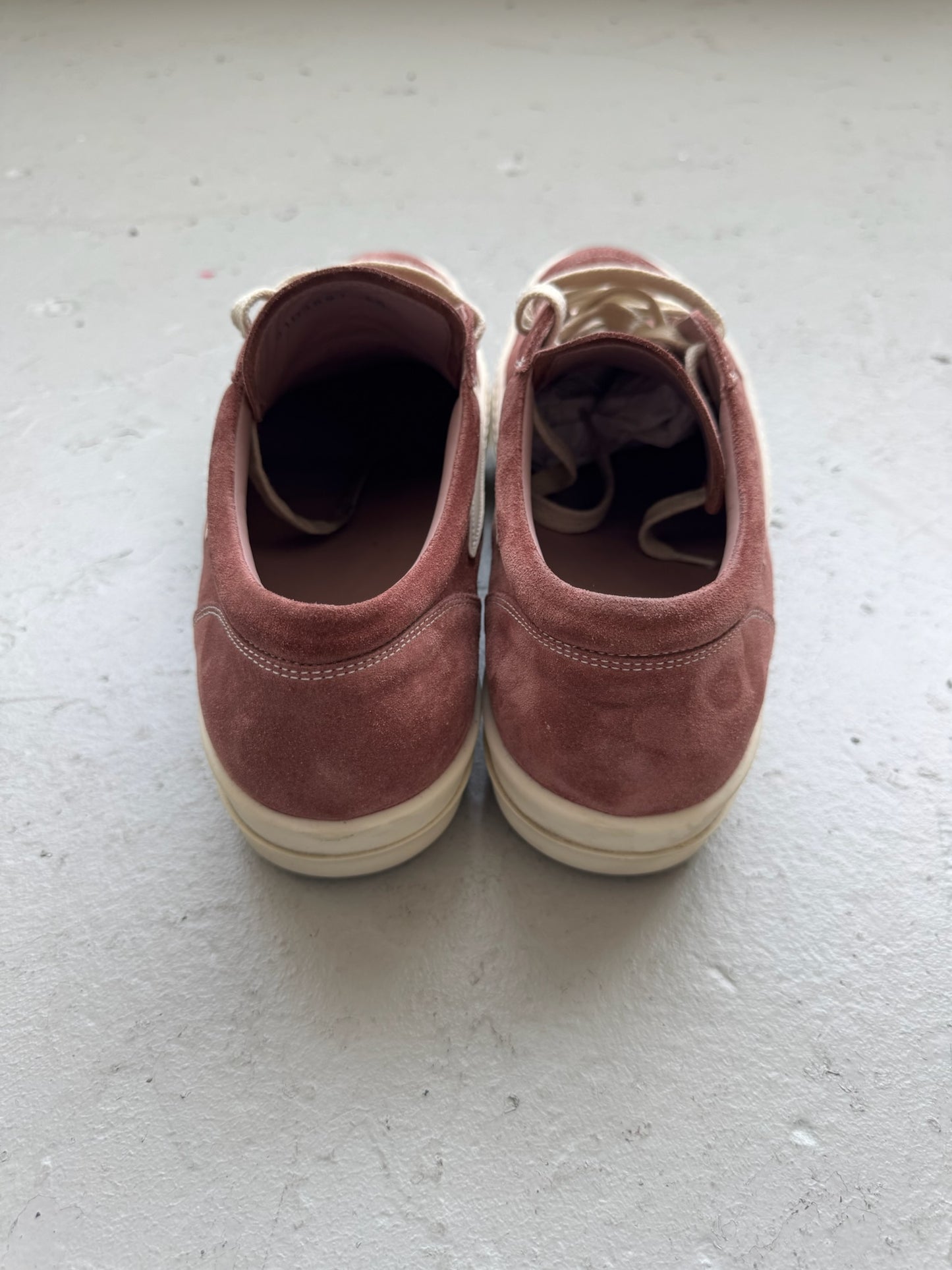 Rick Owens Pink Dust Suede Vans (45)