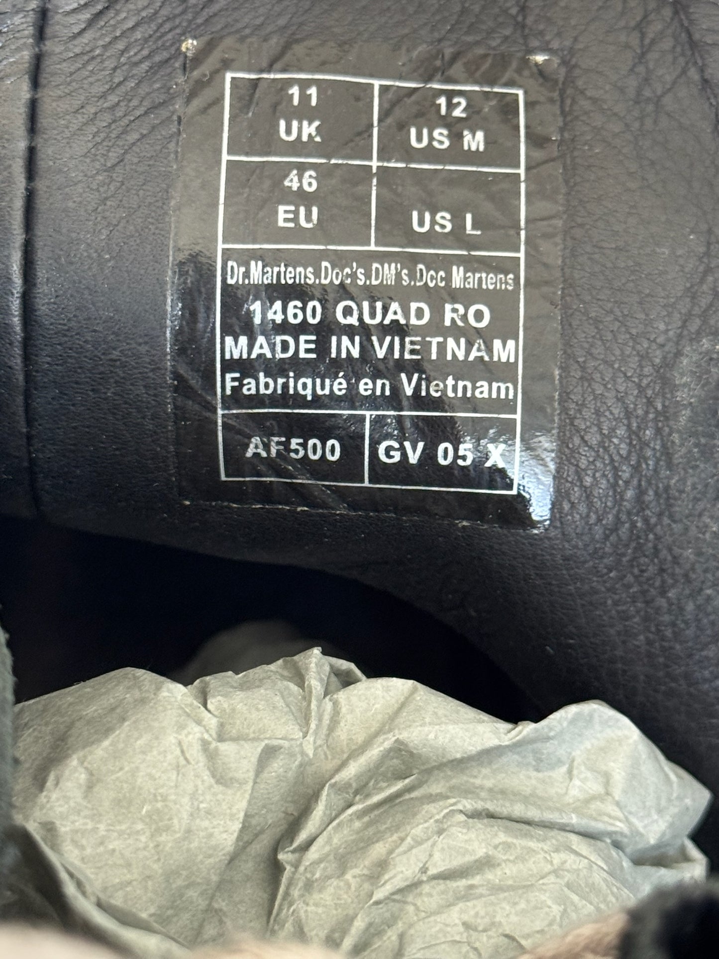 Rick Owens Doc Martens Quad Sole Jumbo Lace (45)