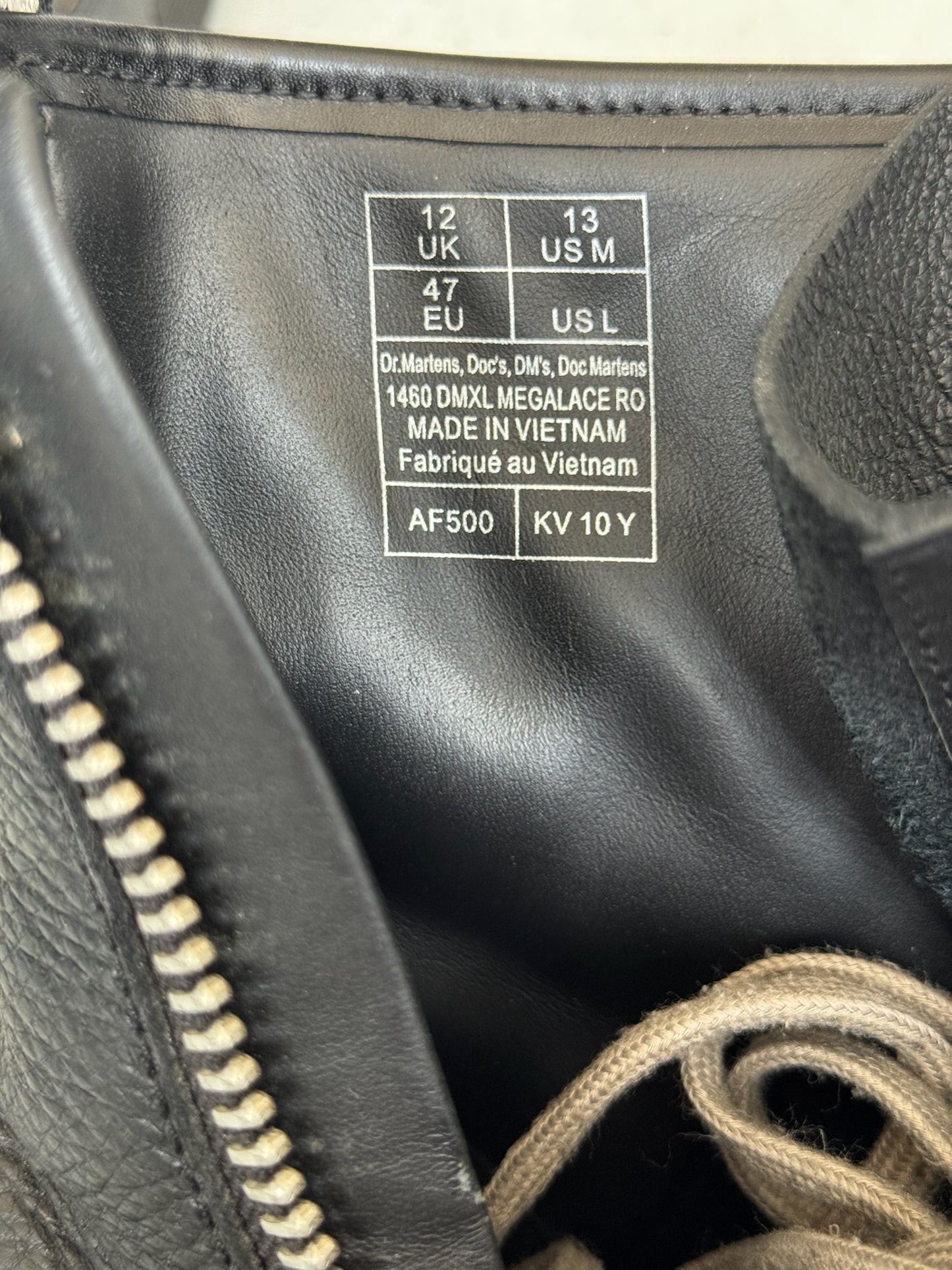 Rick Owens Doc Martens 1460 Bex Sole Boots (45)