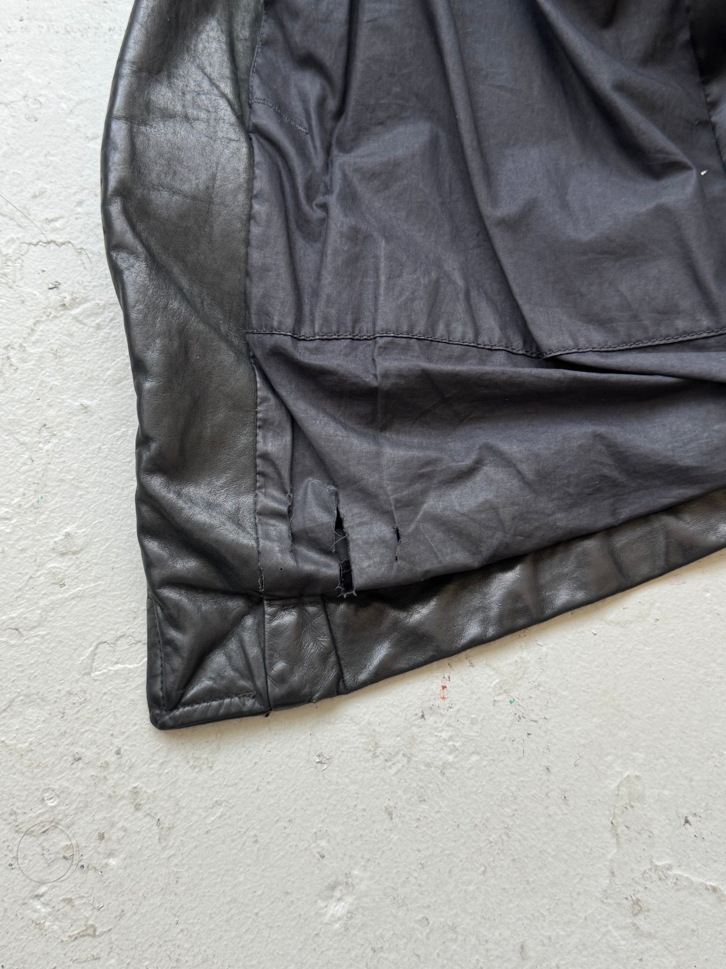 Rick Owens Black Leather Stooges Jacket (M)