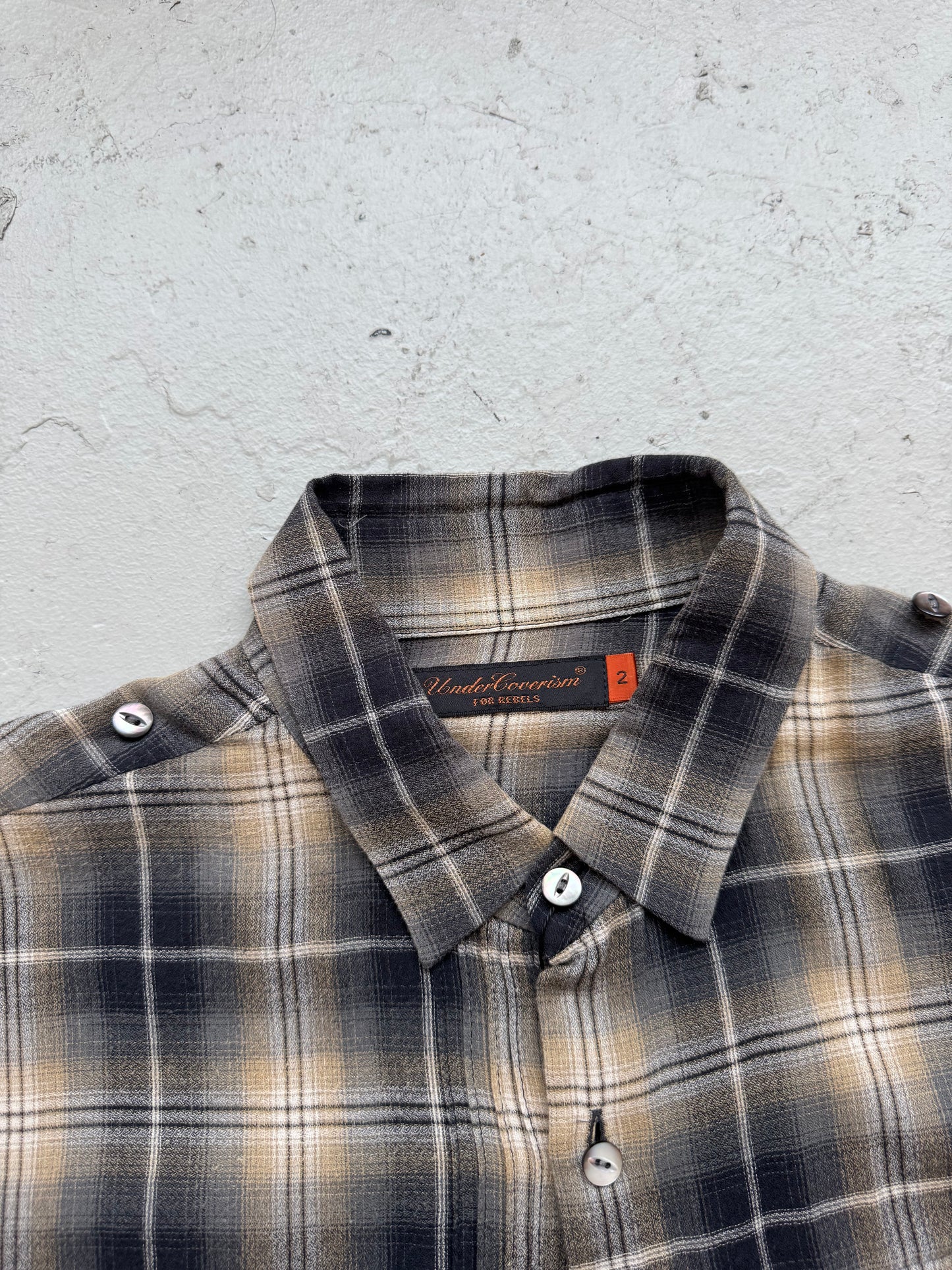 Undercoverism Plaid Short Sleeve Button Up (2)