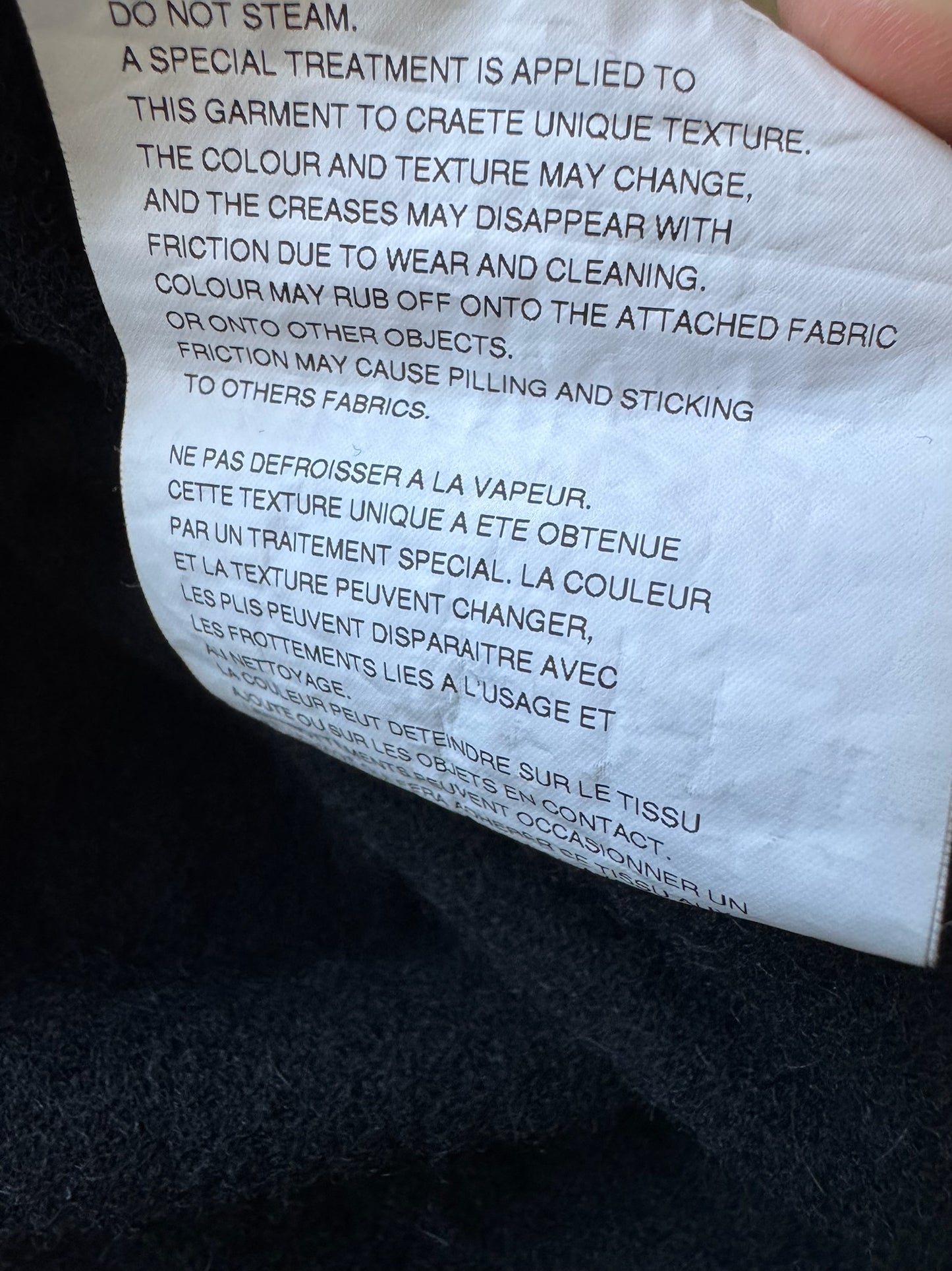 Comme Des Garcons Black Flap Pocket Hoodie (M)