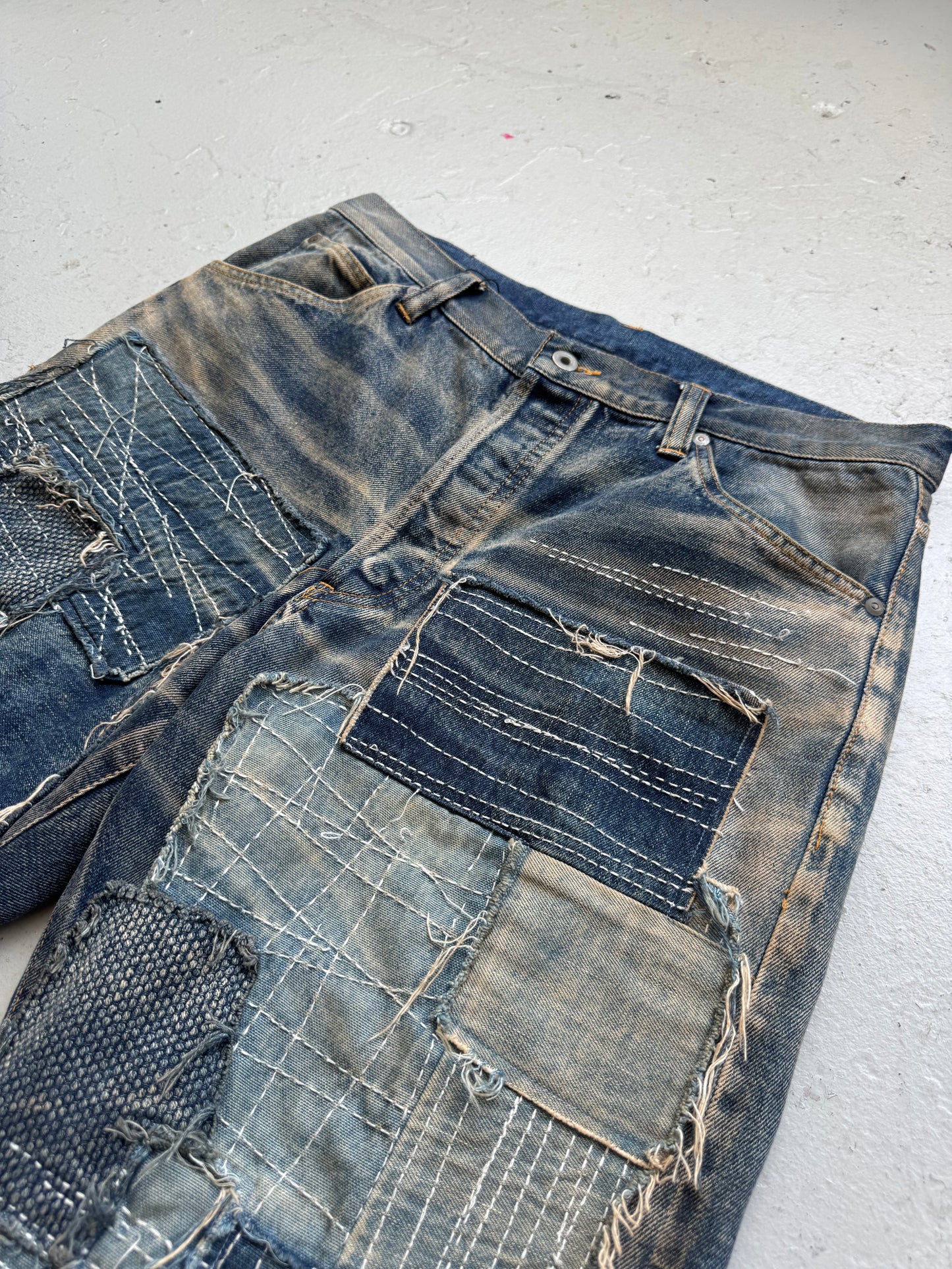 Isamu Katayama Backlash Patchwork Shorts (34)