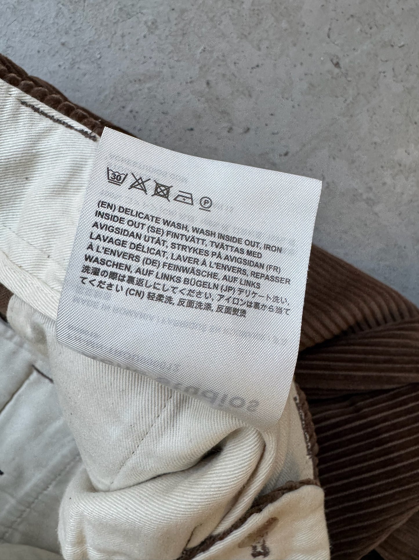 Acne Studios Brown Corduroy Trousers (46)