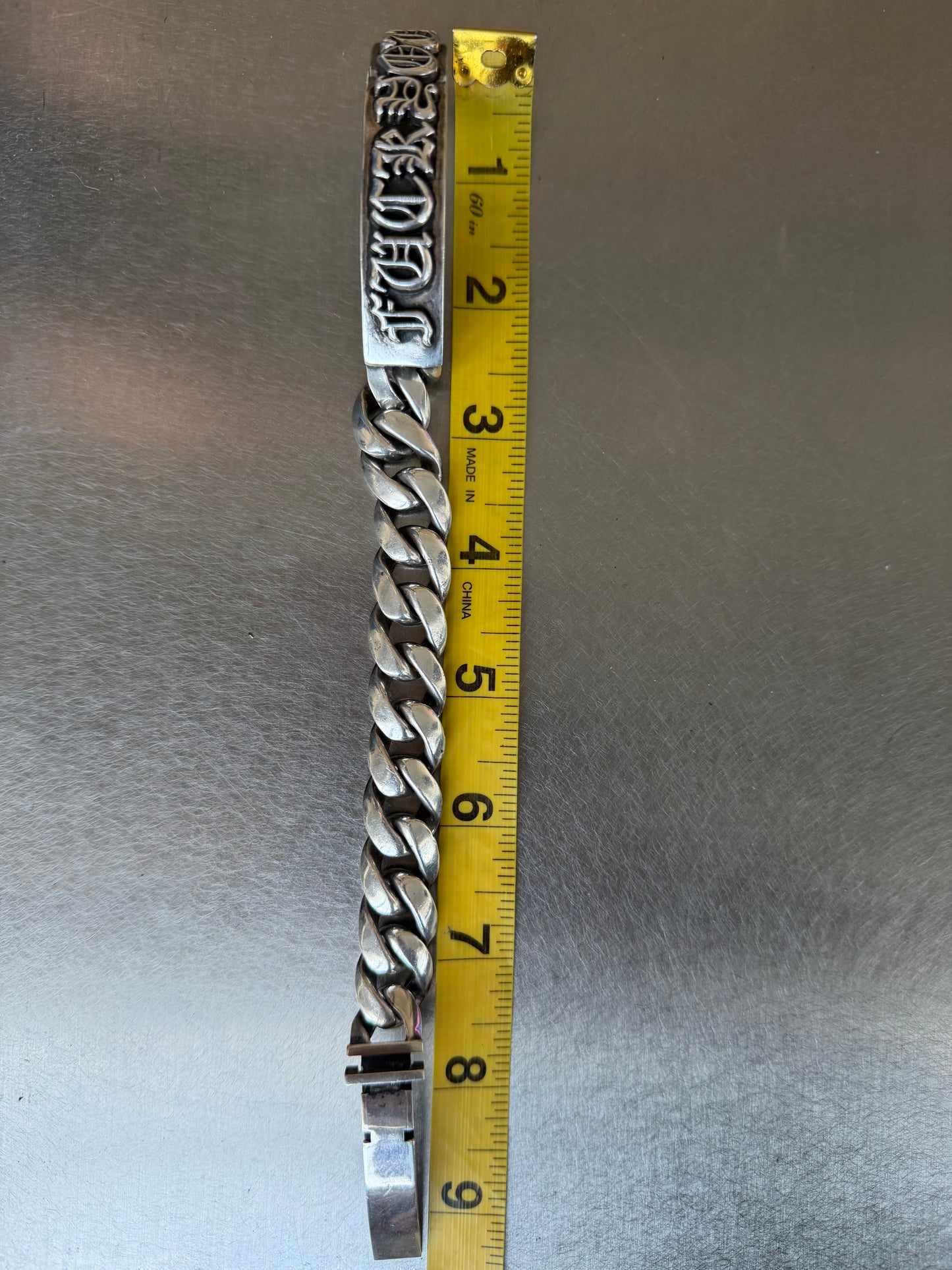 Chrome Hearts "FUCK YOU" .925 Sterling Silver Bracelet