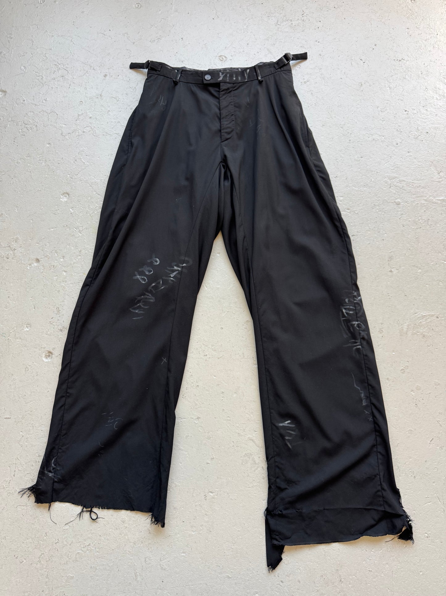 Balenciaga Graffiti Wool Skater Trousers (S)