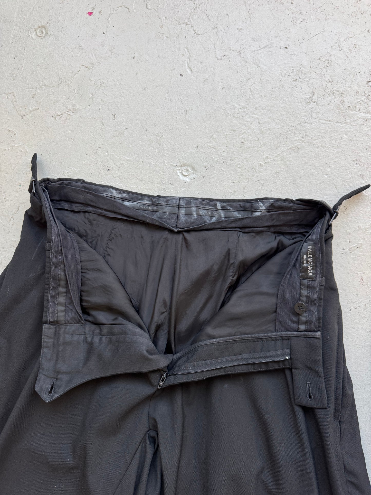 Balenciaga Graffiti Wool Skater Trousers (S)