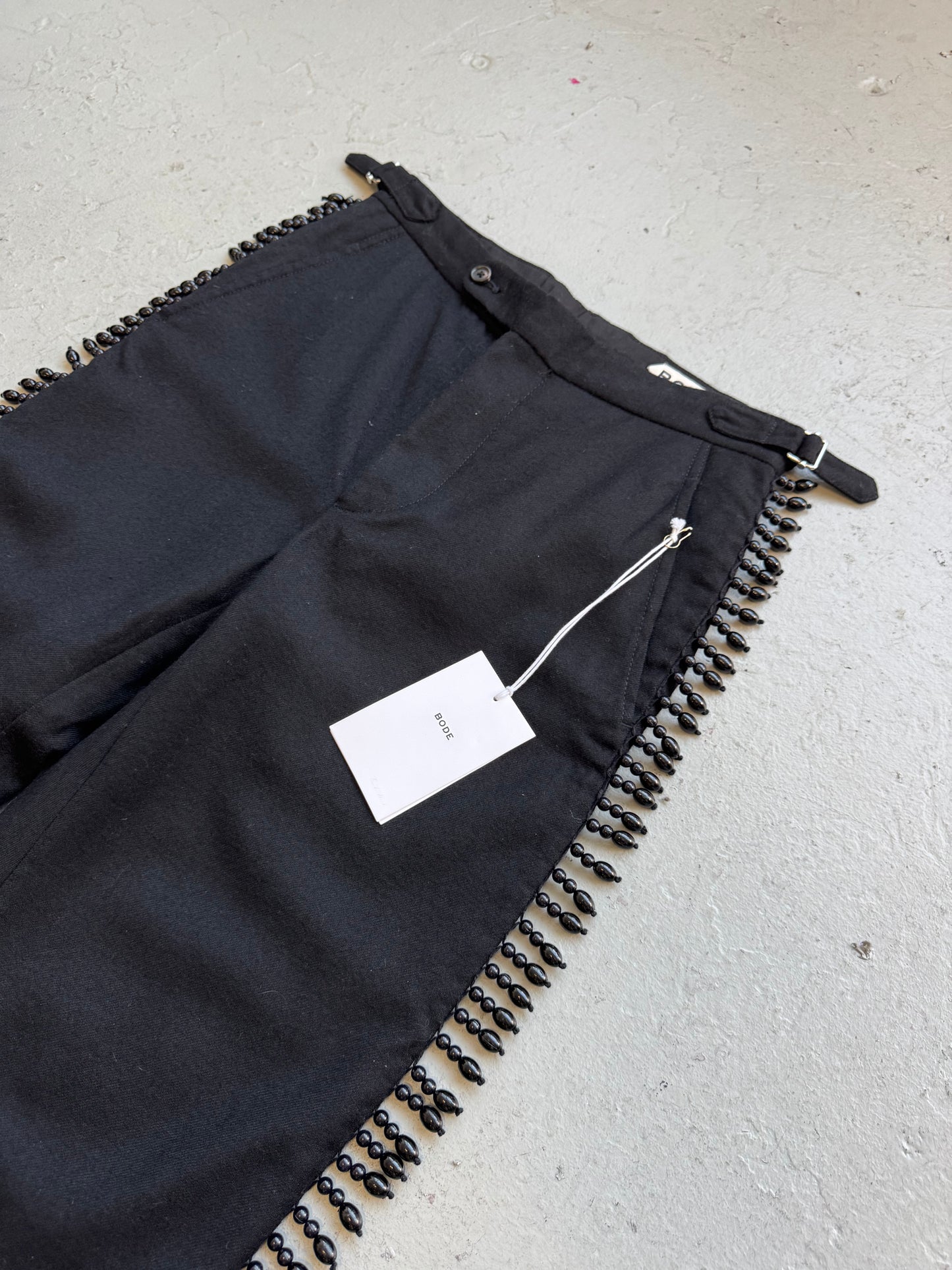 Bode Beaded Wool Trousers (30)