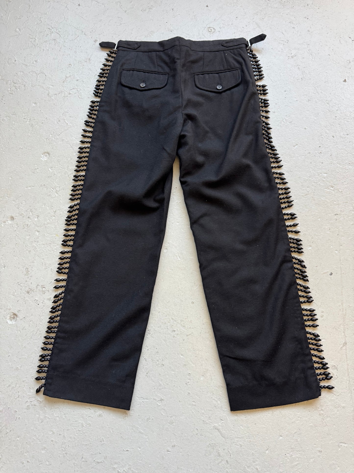 Bode Beaded Wool Trousers (30)