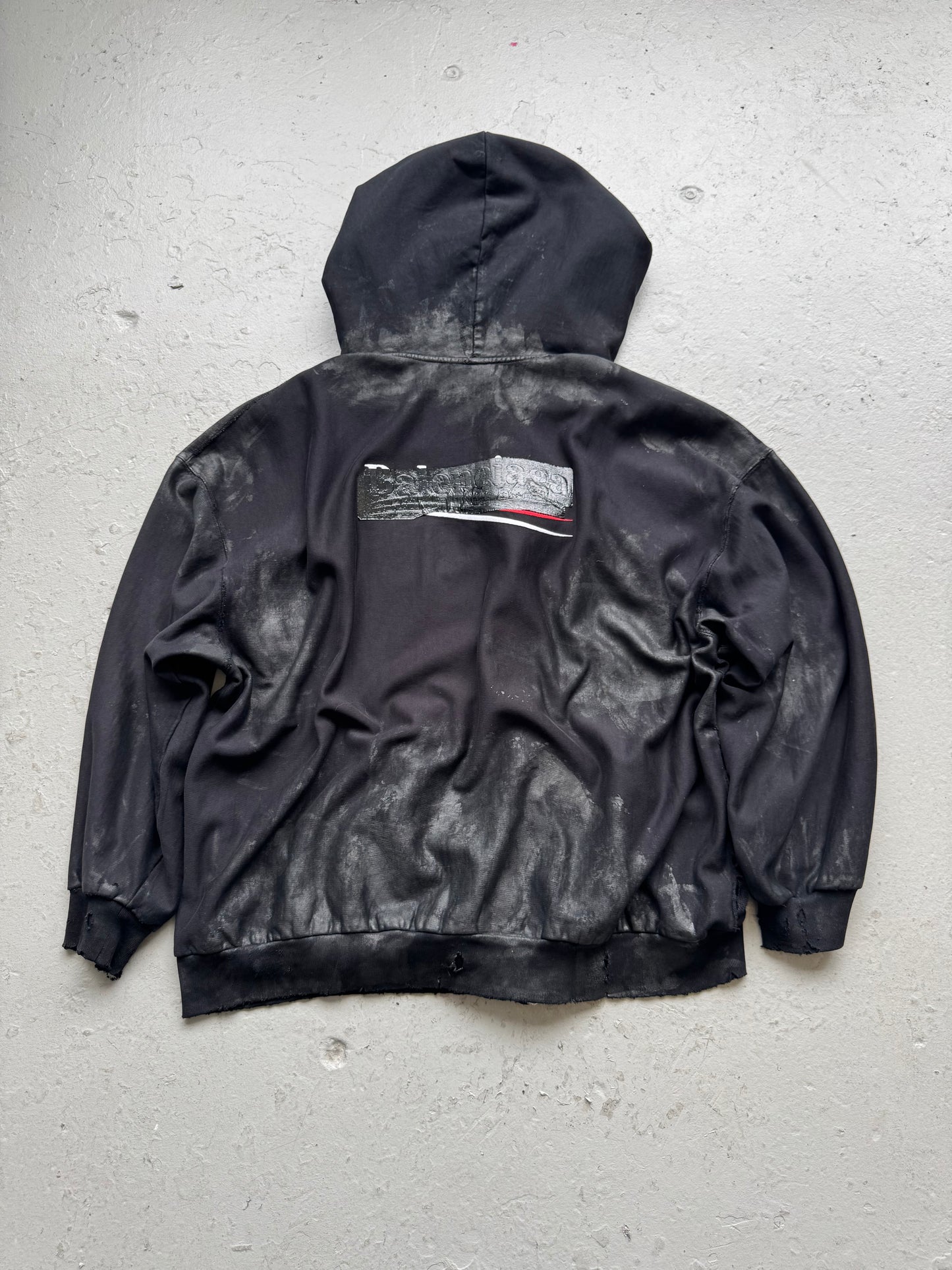 Balenciaga Gaffer Zip Up Hoodie (XL)