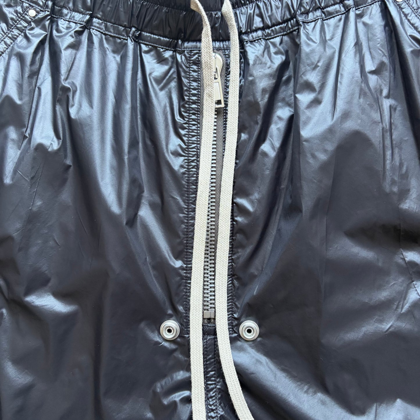 Rick Owens FW26 TOWER Black Nylon Cargo Bela Pants (54)