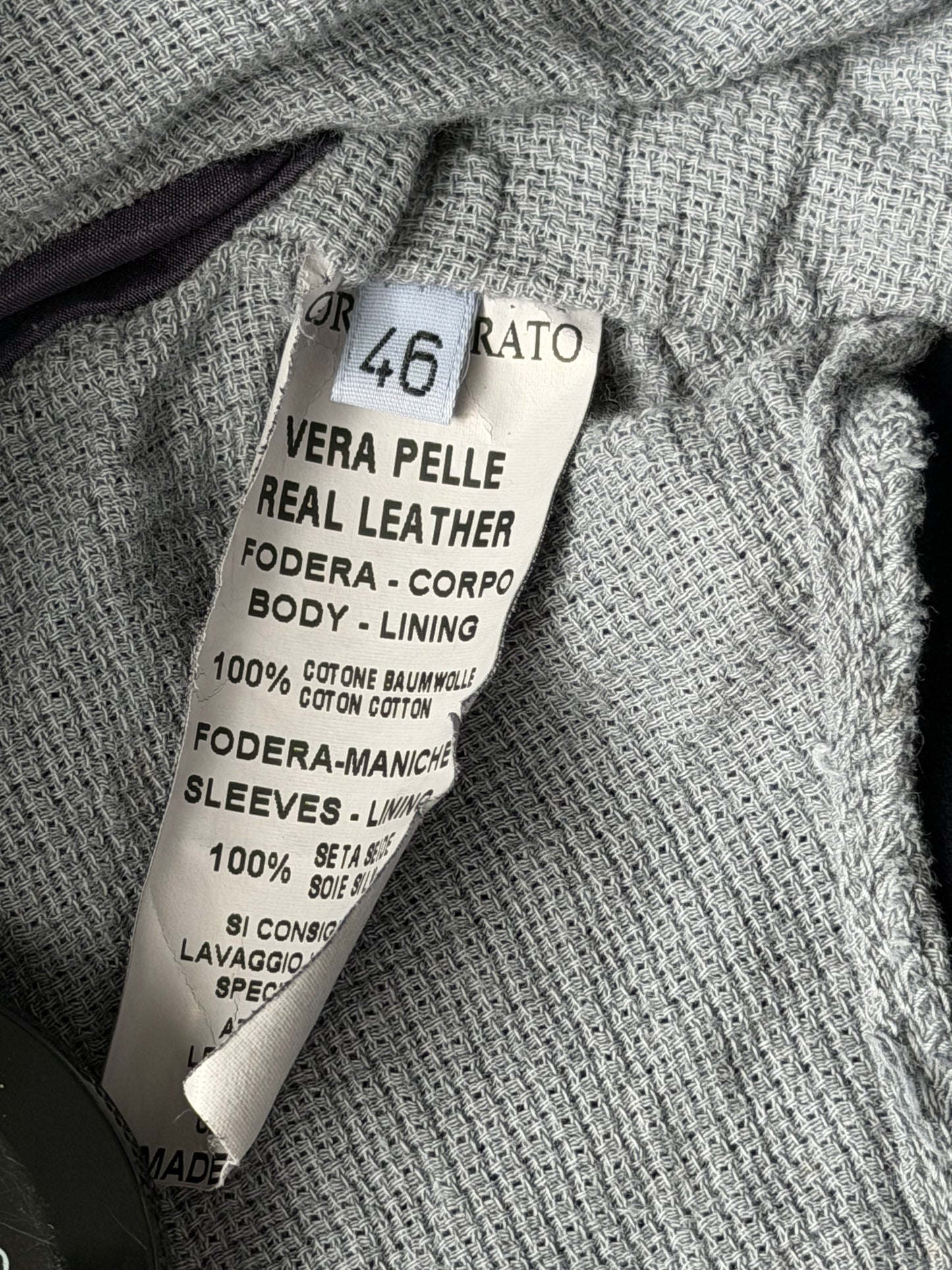 Giorgio Brato Purple Leather Blazer (46)