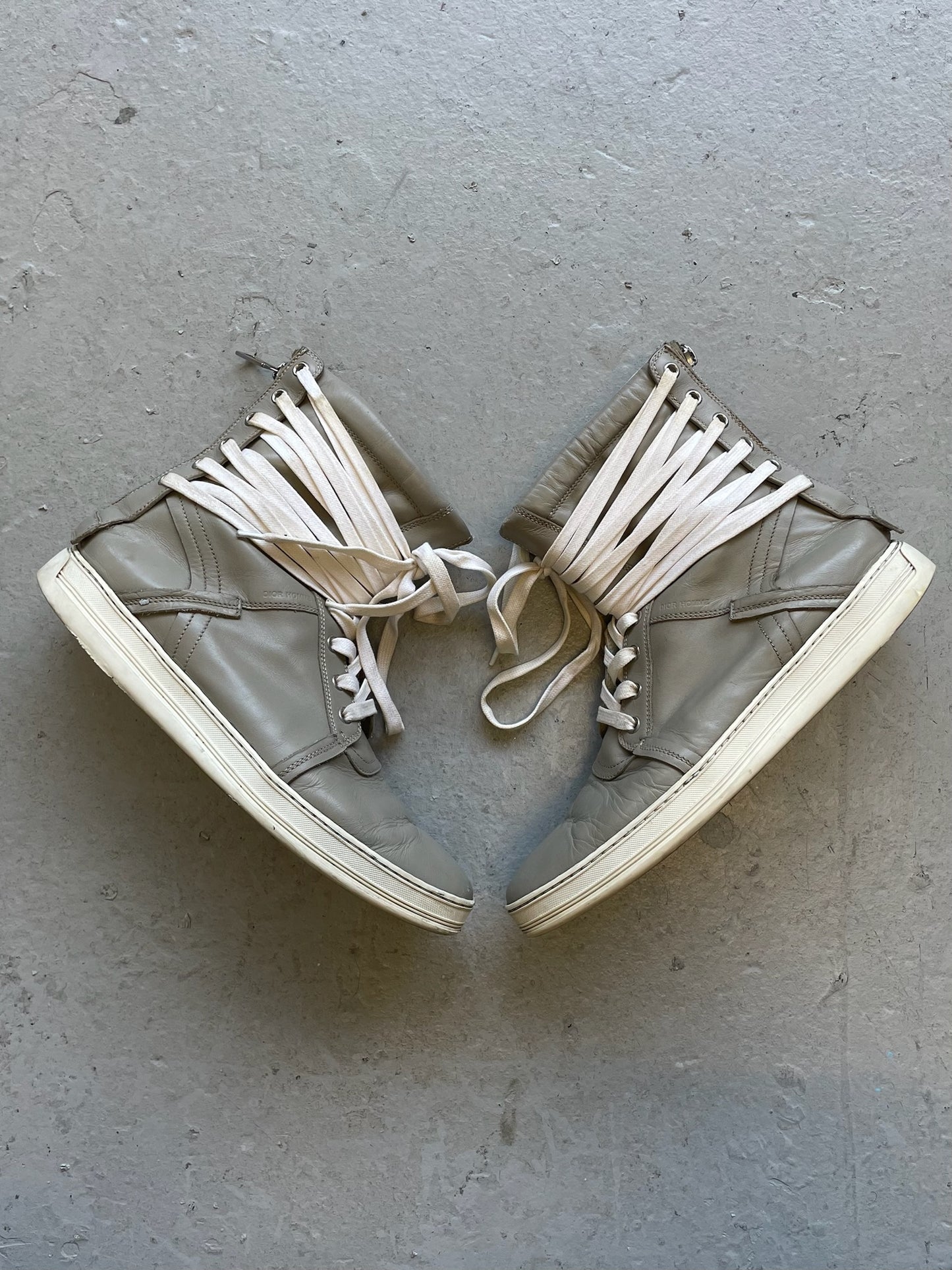 Dior Homme Kris Van Assche FW2010 Laced Zip Up Sneakers (42.5)