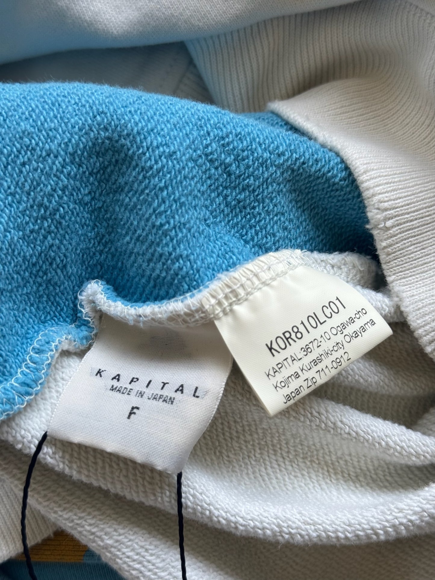 Kapital Blue/Yellow Skeleton Sweatshirt (F)