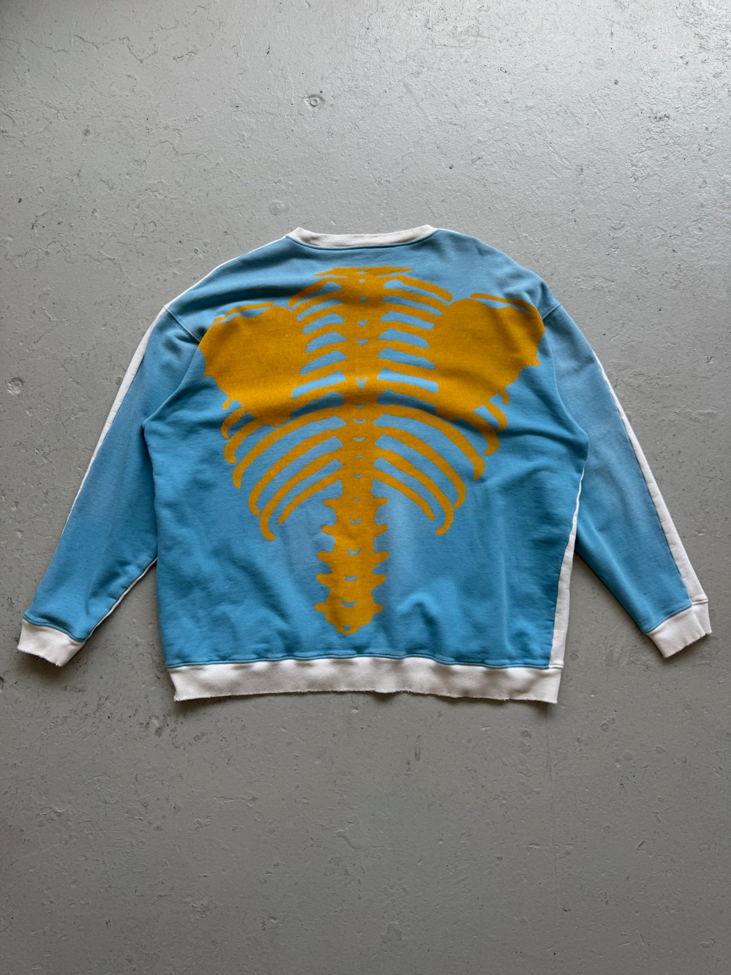 Kapital Blue/Yellow Skeleton Sweatshirt (F)