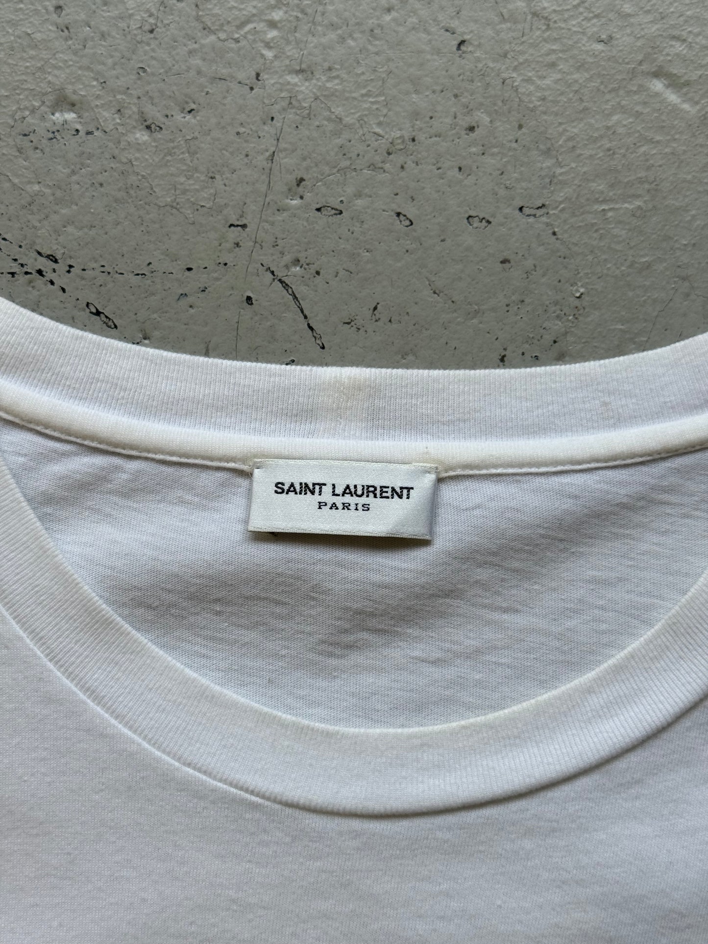 Saint Laurent Paris Snake Hedi Era Logo Shirt (L)
