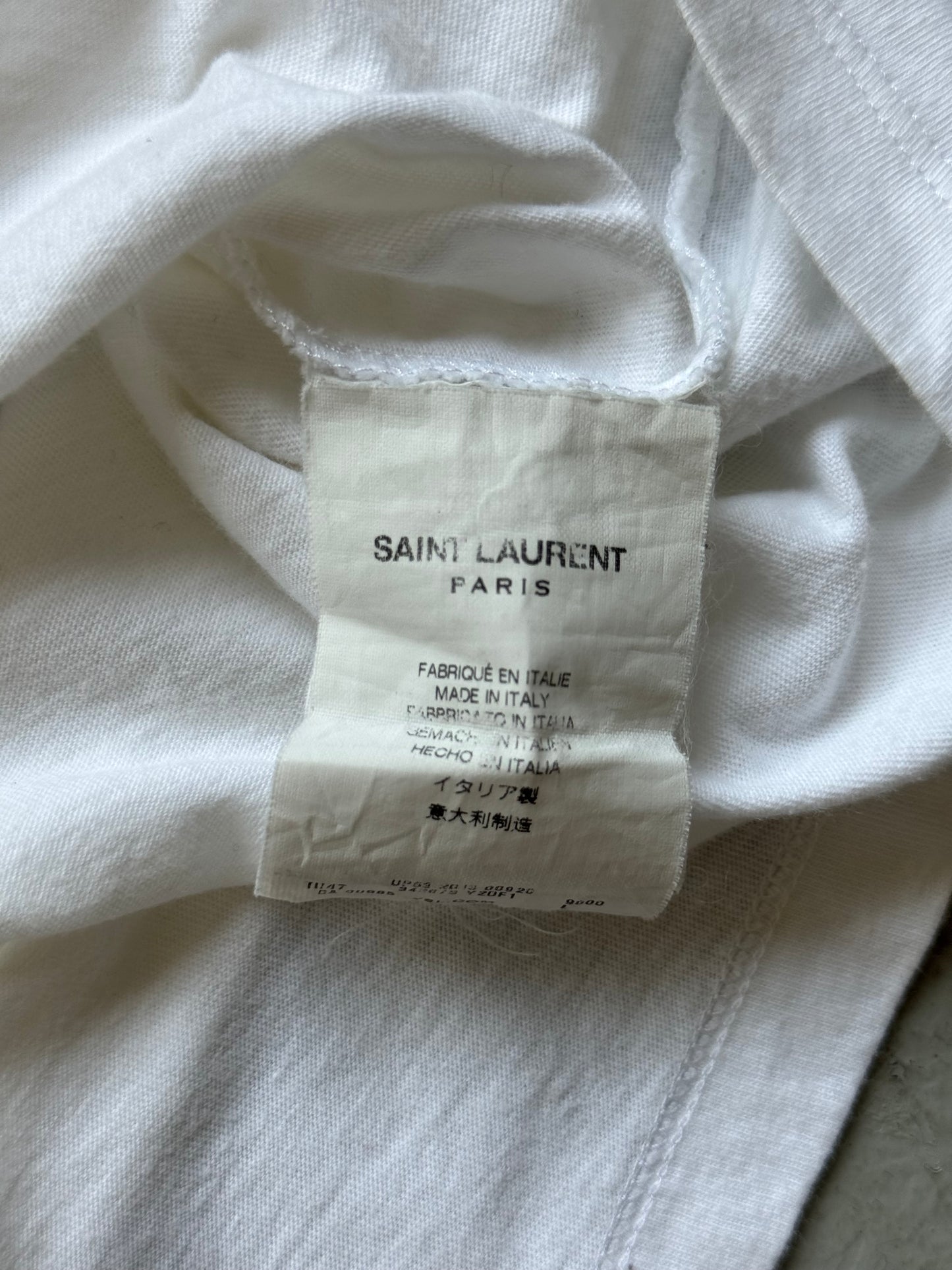 Saint Laurent Paris Snake Hedi Era Logo Shirt (L)