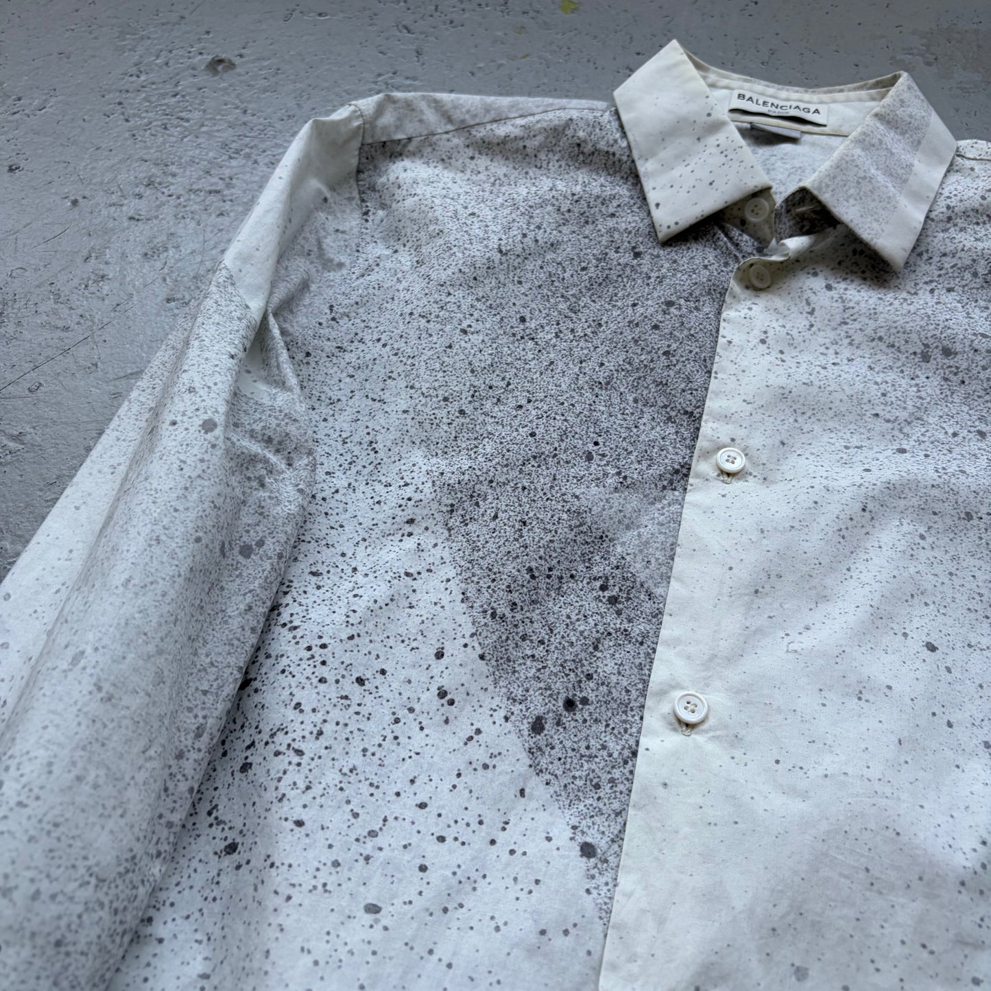 Balenciaga Paris Alexander Wang Paint Splatter Button Up (39)