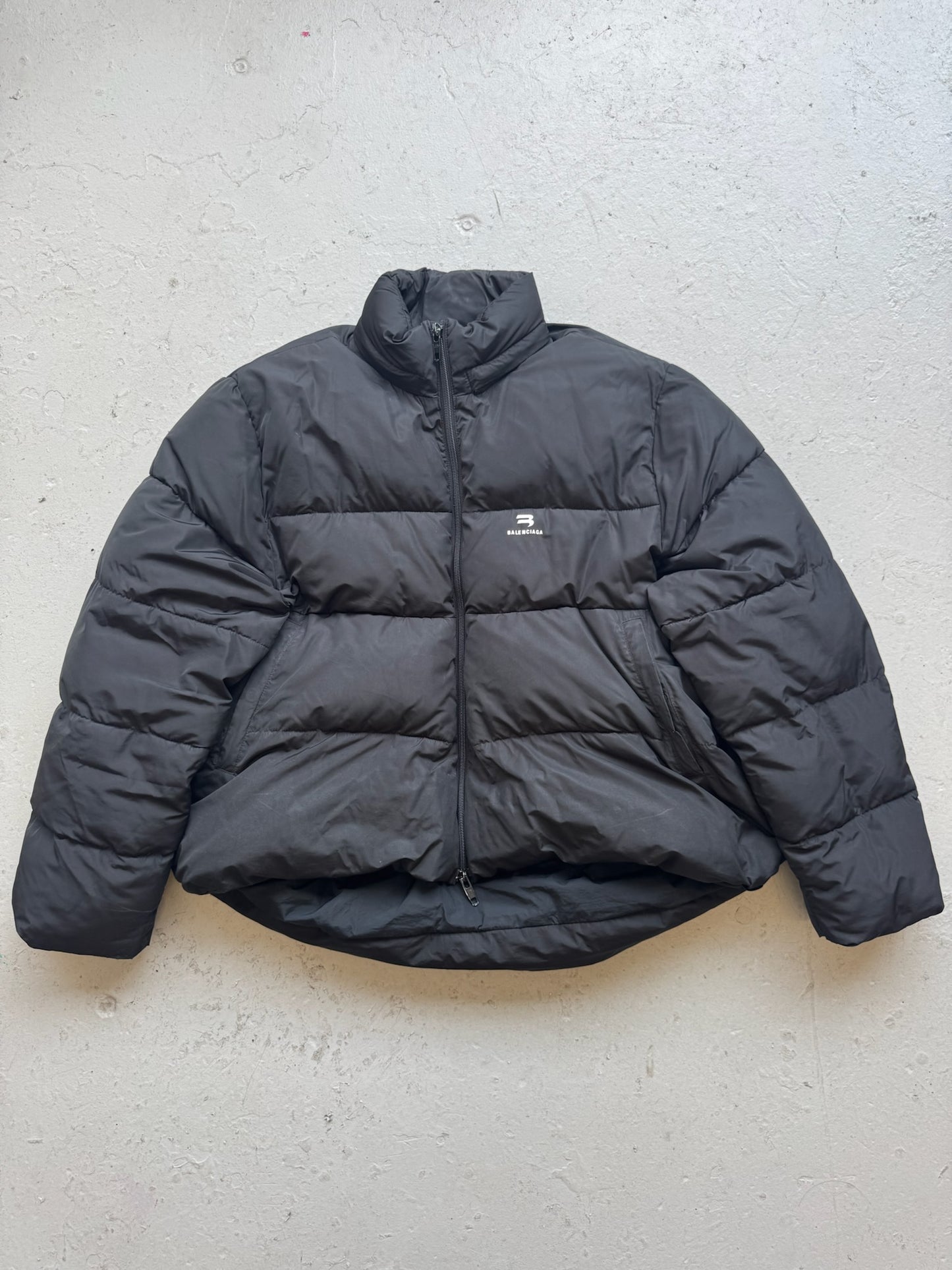 Balenciaga C Shape Black Puffer Jacket (L)