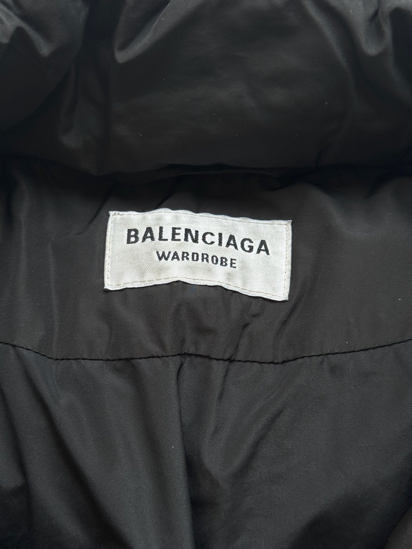 Balenciaga C Shape Black Puffer Jacket (L)
