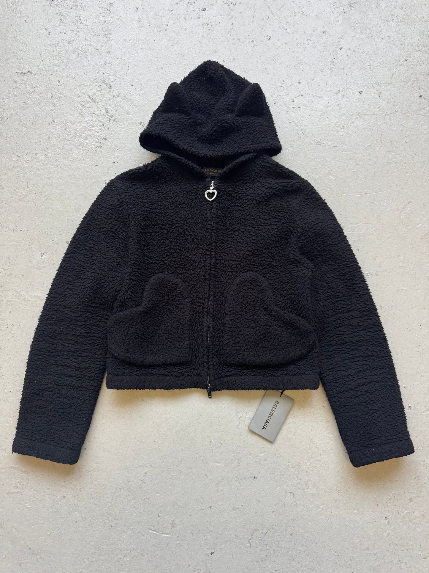 Balenciaga SS23 Polar Fleece Bear Love Jacket (S)